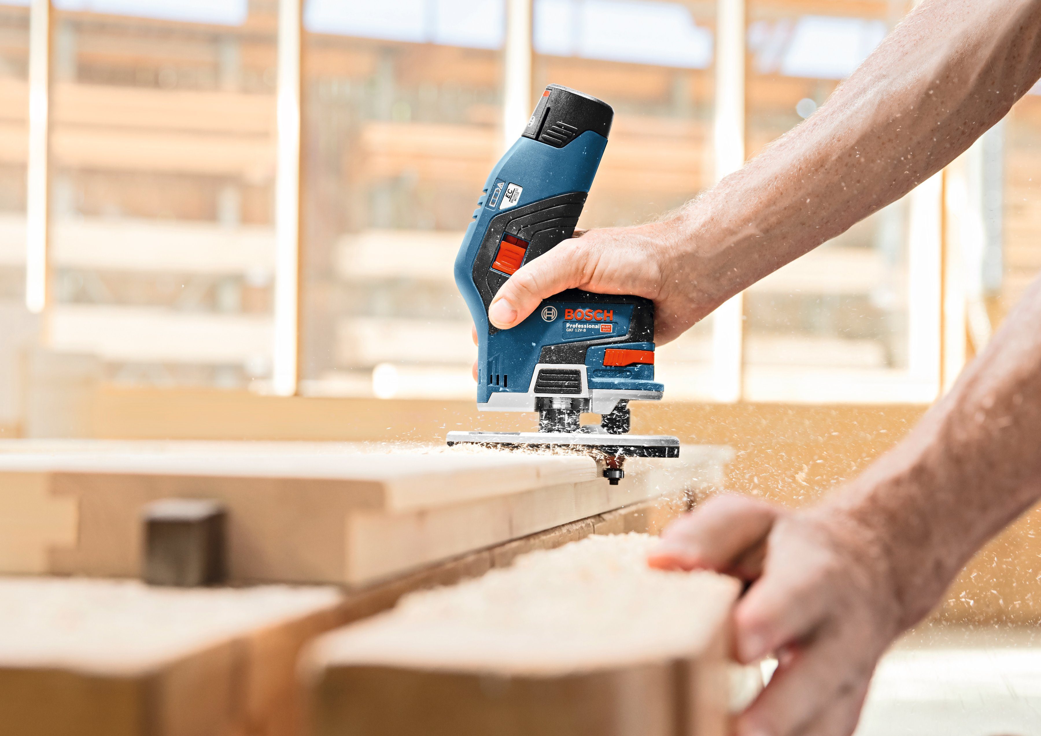 Bosch Professional Akku-Elektrohobel GHO 12V-20 Hobel, Hobelbreite: 56 in mm, ohne Akku und Ladegerät