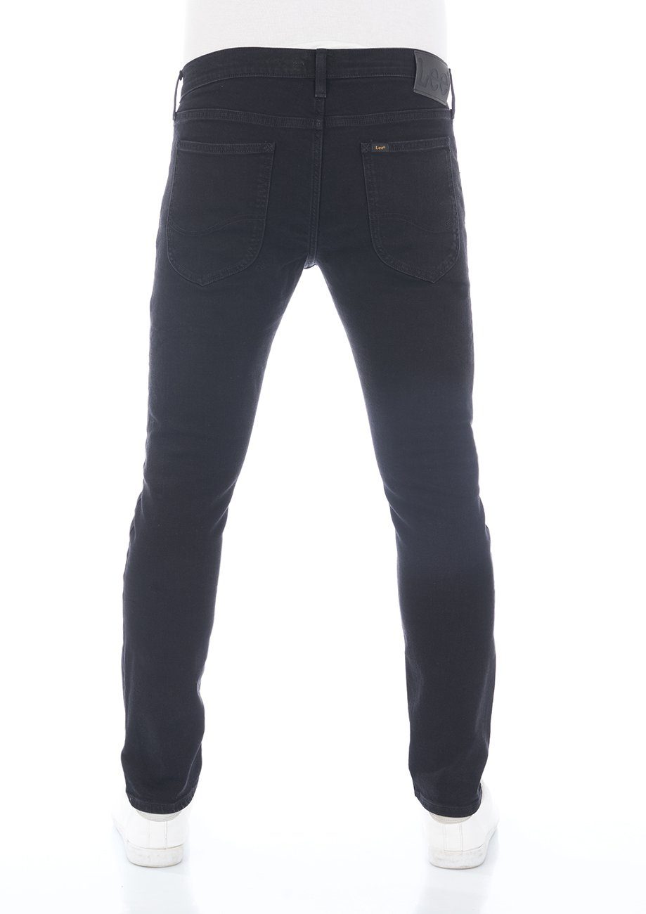 Lee® Tapered-fit-Jeans Herren Jeanshose Denim mit Luke Black Hose (LSS2PCQE3) Stretch Slim Rinse Fit Tapered