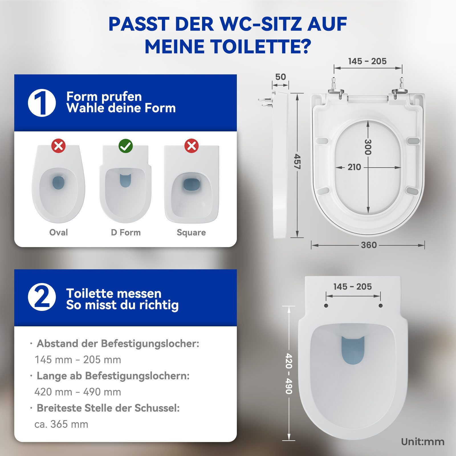 DERW MAX WC-Sitz mit Absenkautomatik & günstig online kaufen