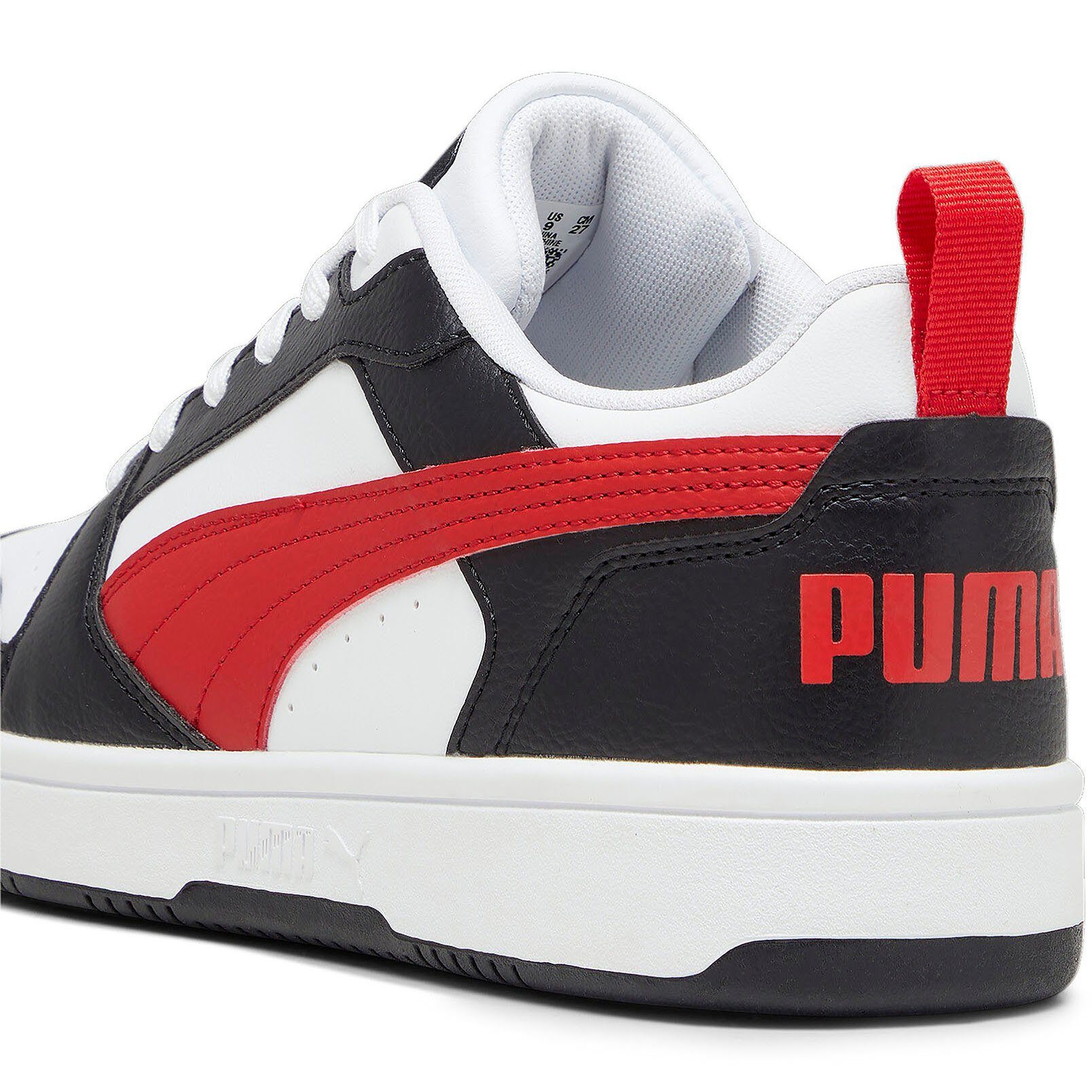 PUMA REBOUND V6 All LOW Red-PUMA PUMA Time White-For Sneaker Black