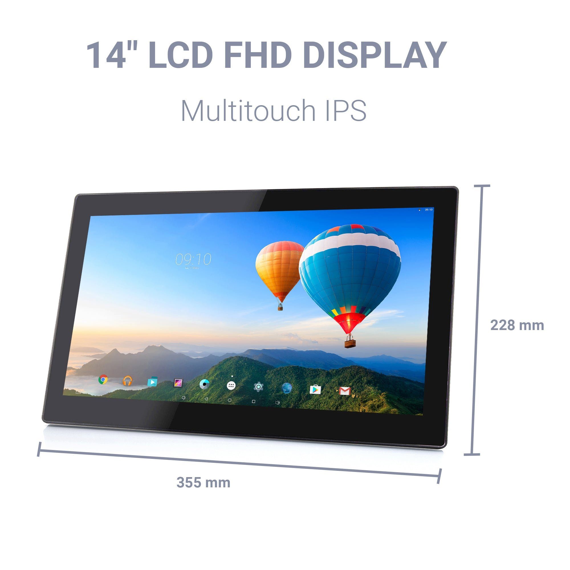 Xoro 14 Zoll MegaPAD 1404 V7 Tablet-PC mit FullHD Multitouch, Android 13 Tablet (14", 64 GB, Android 13)