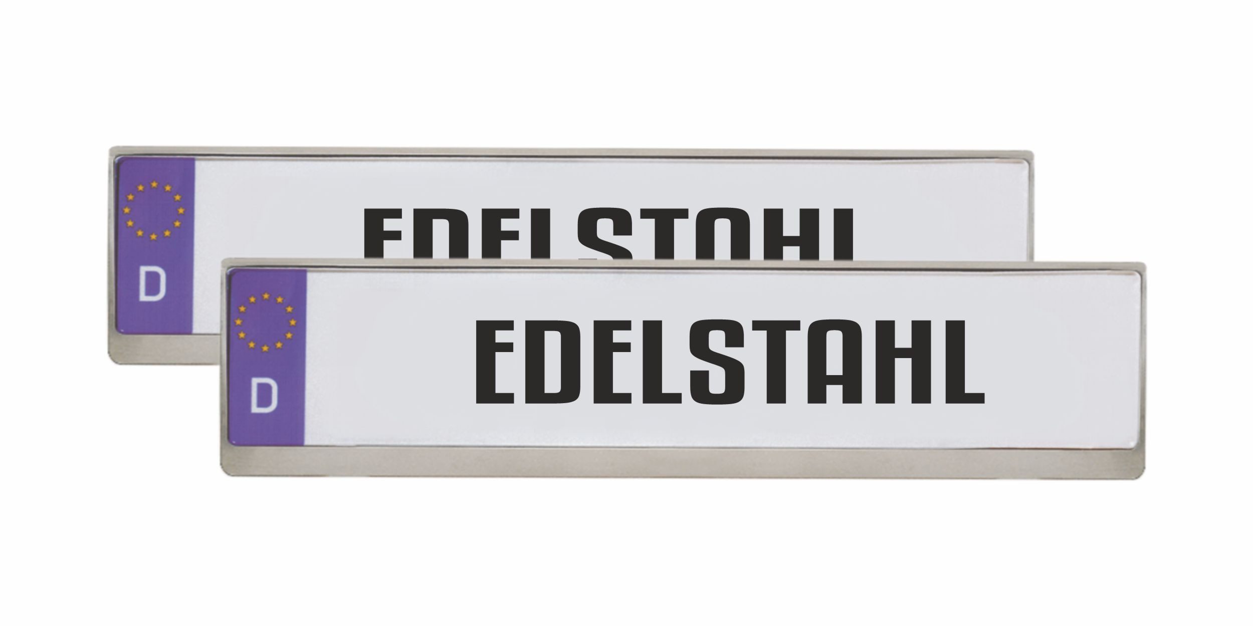 Hermann Schütz Kennzeichenhalter Design Kennzeichenrahmen Edelstahl 2 Stück 10% Rabatt