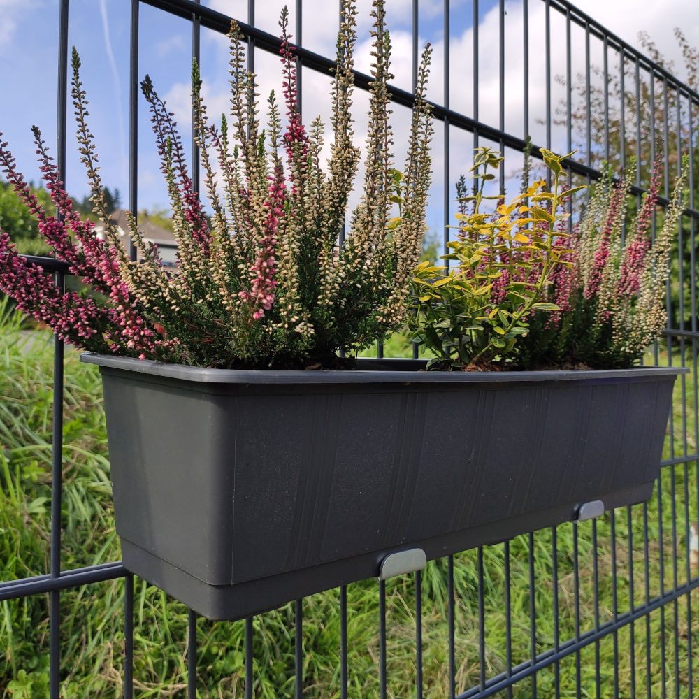 ZAUNIVERSUM Blumenkastenhalter Smart Doppelstabzaun Blumenkasten Halterung Kastenhalter, 2 Halter, im Set, Einfache Montage, Universelle Kompatibilität – Bild 5 von 5