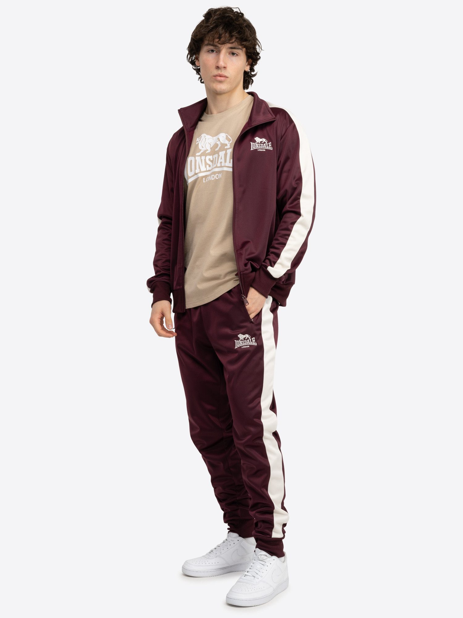 Lonsdale Trainingsanzug Lonsdale Trainingsanzug Pember (Set, Hose und Jacke), Jacke+Hose
