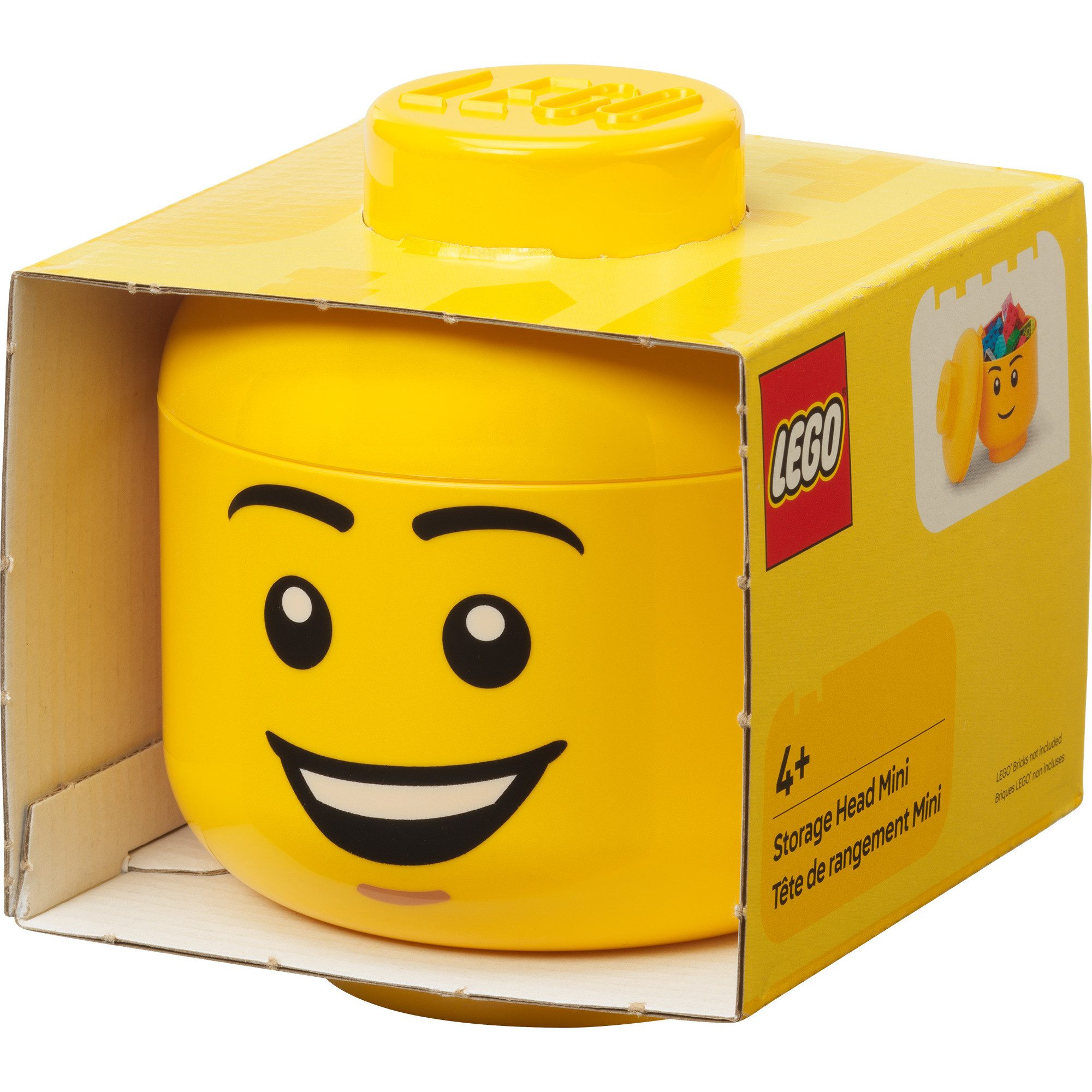 Room Copenhagen Spielzeugtruhe Room Copenhagen LEGO Storage Head "Happy Boy"