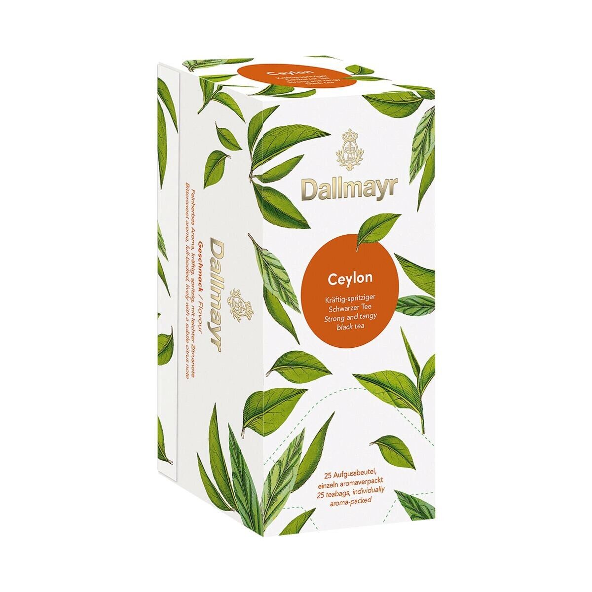 DALLMAYR Tee Ceylon, 25 Aufgussbeutel, Schwarztee