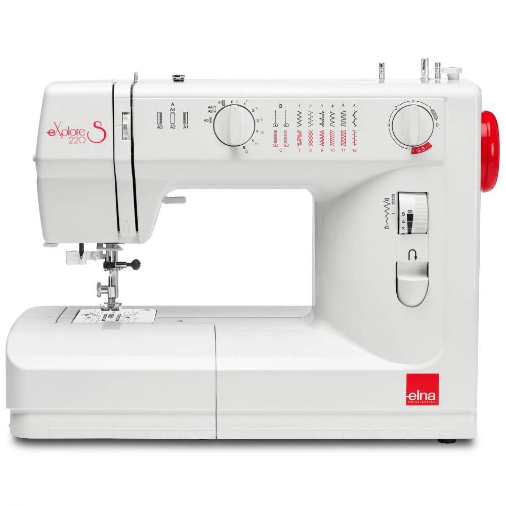 Elna Nähmaschine - eXplore 220S Einsteiger Modell, 15 Programme