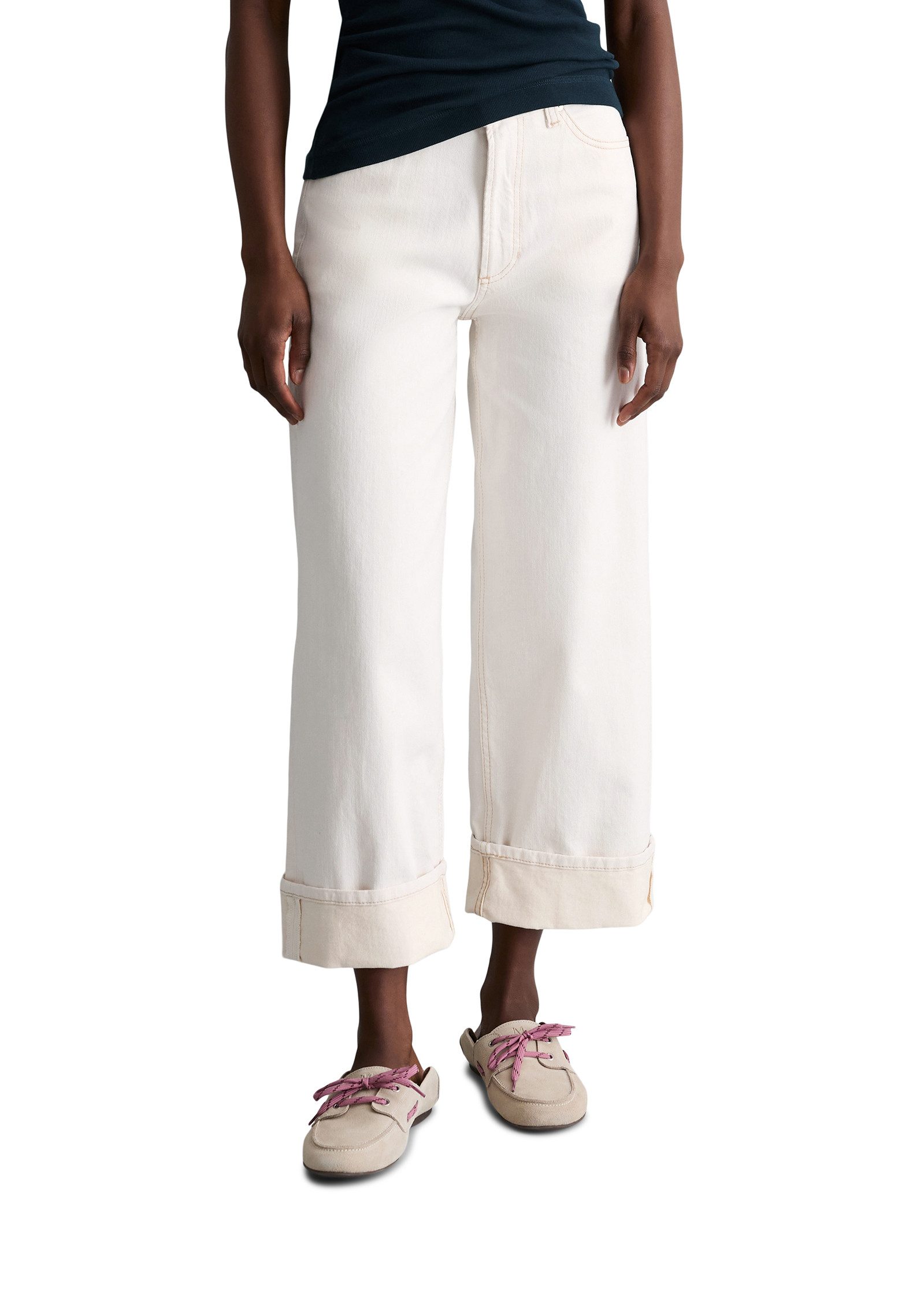 Marc O'Polo DENIM 7/8-Jeans Model Tomma wide aus hochwertigem Stretch-Denim, Hohe Taille