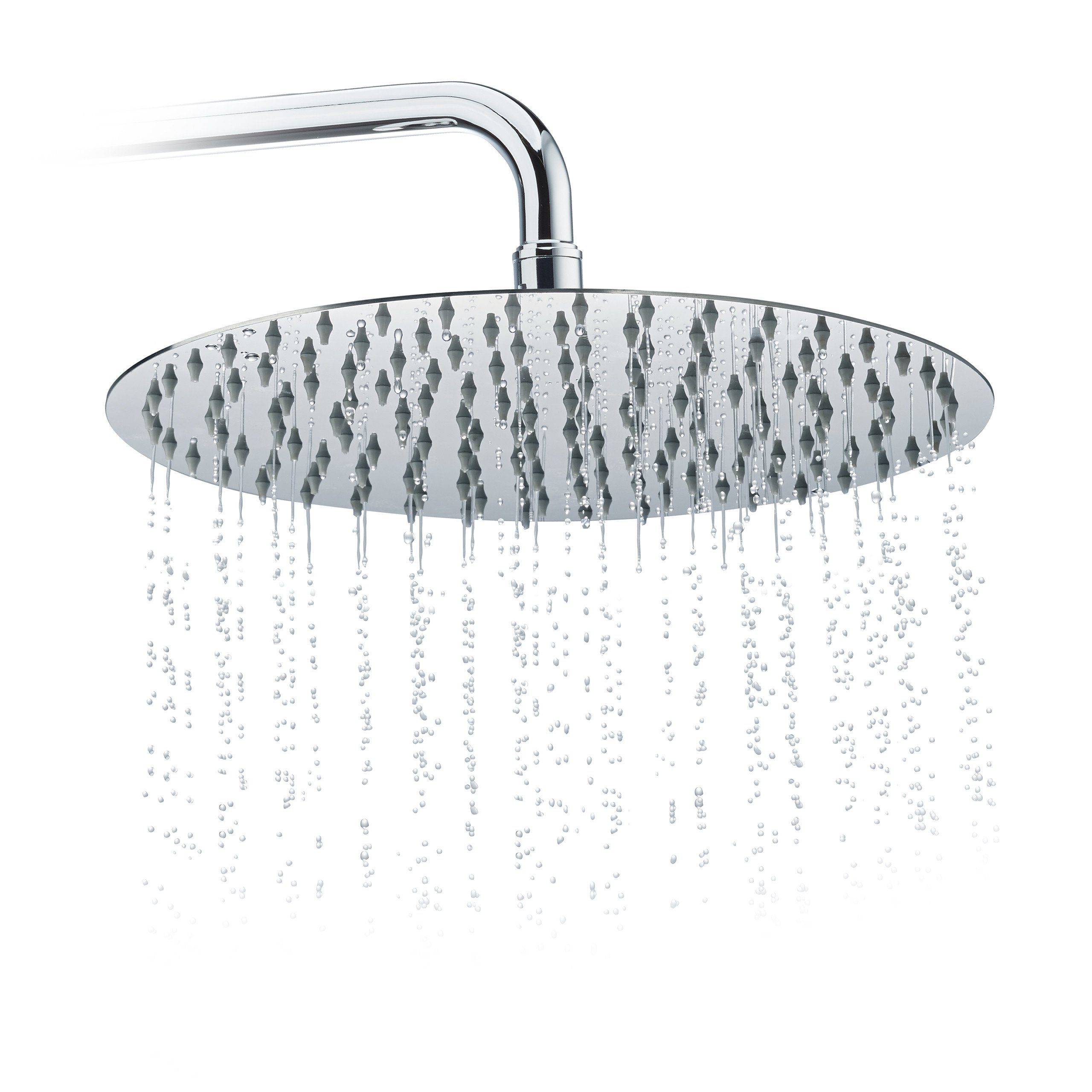 relaxdays Regenduschkopf Duschkopf Regendusche rund, 300 mm
