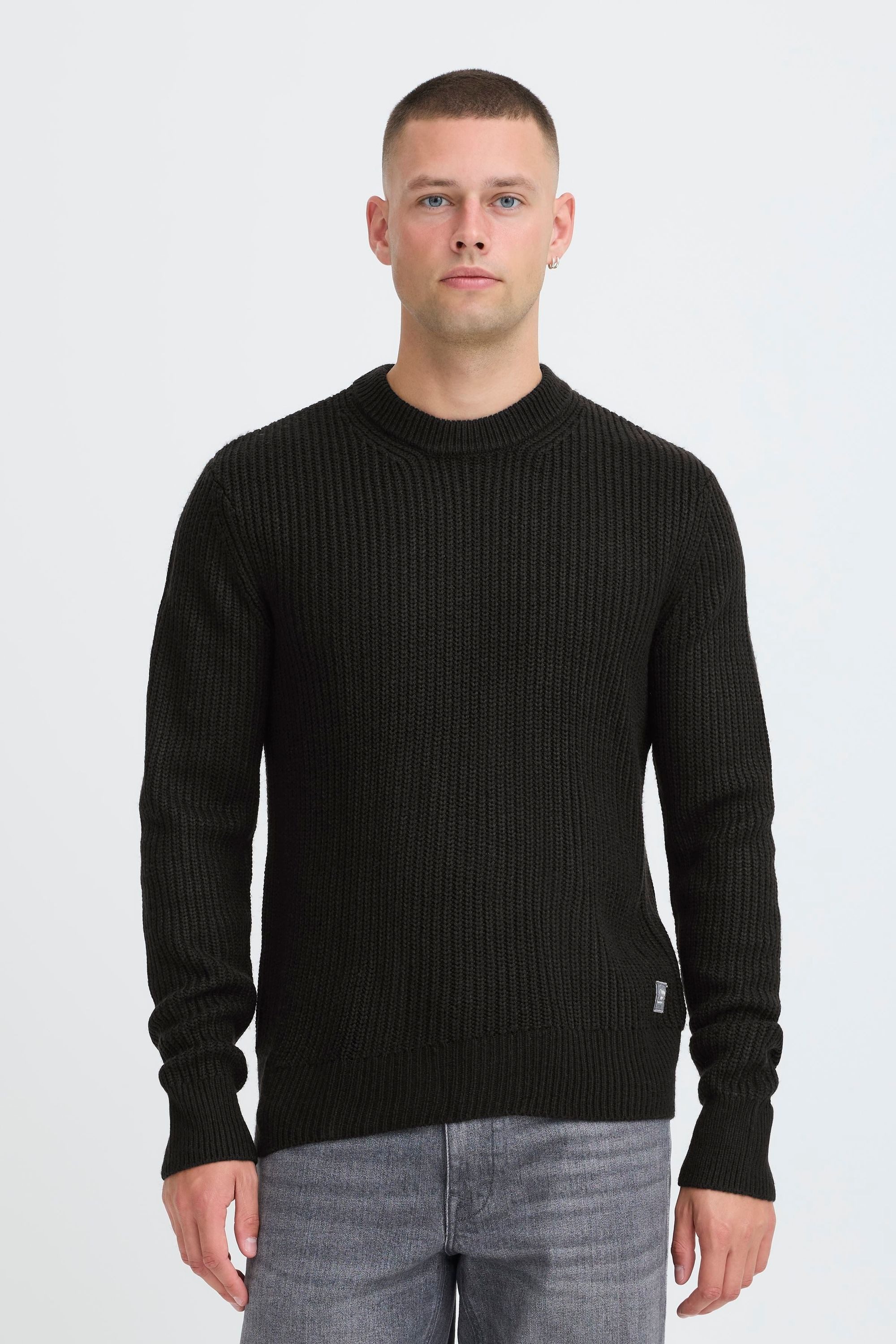 Blend Strickpullover BHRibi Klassischer Grobstrickpullover