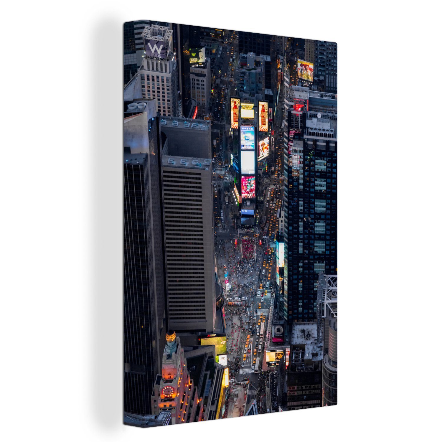 OneMillionCanvasses® Leinwandbild Times Square Fotodruck, (1 St), Leinwandbild fertig bespannt inkl. Zackenaufhänger, Gemälde, 20x30 cm