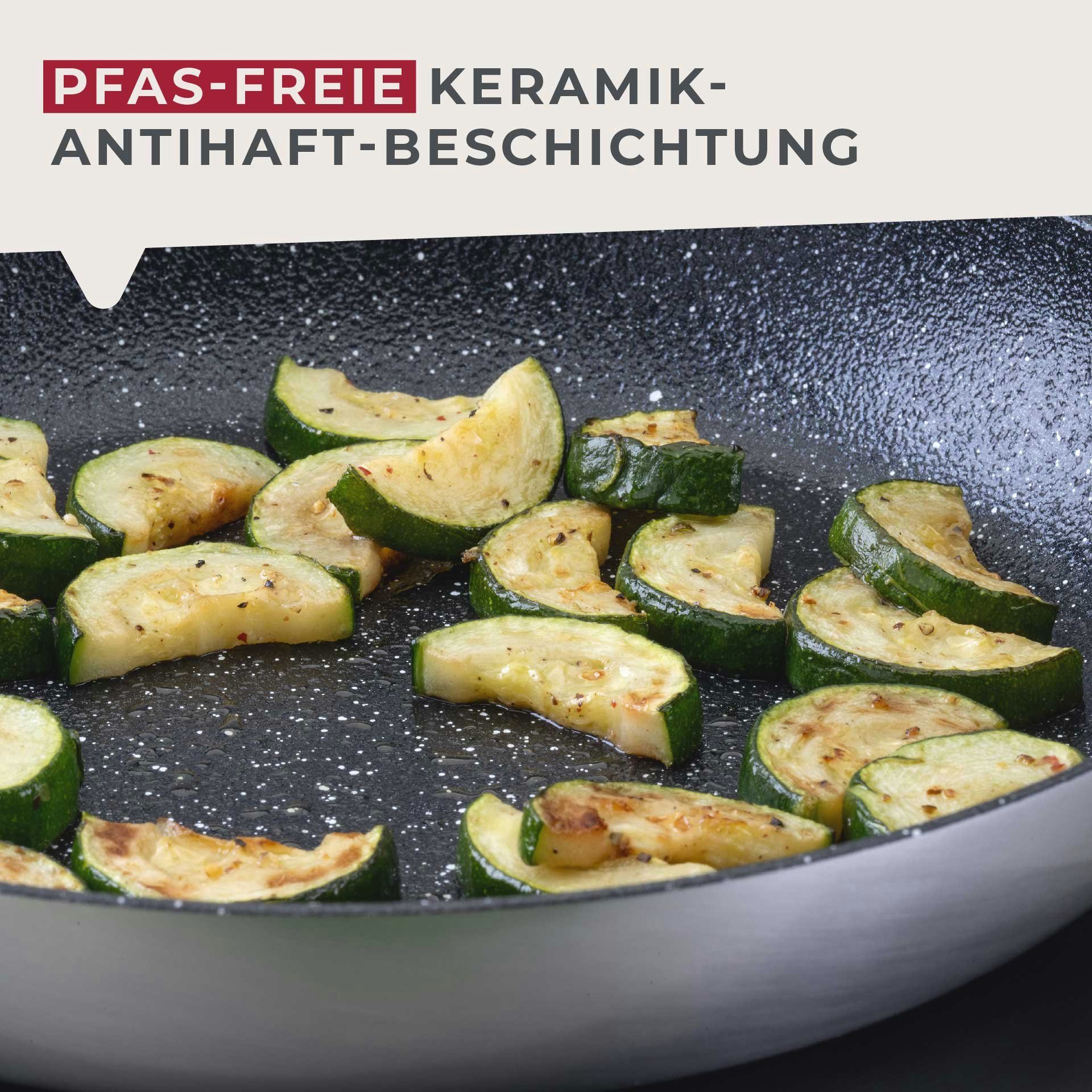 FACKELMANN Bratpfanne Keramik-Antihaftbeschichtung, Ergonomischer Griff – Bild 5 von 5