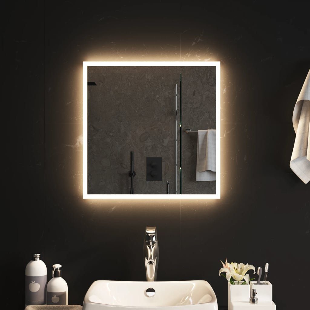 cm 50x50 Wandspiegel furnicato LED-Badspiegel