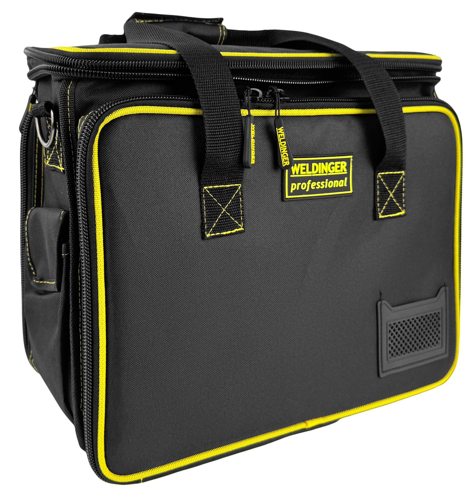 WELDINGER Werkzeugtasche Werkzeugtasche Monteur geschlossen drei Staufächer Schultergurt