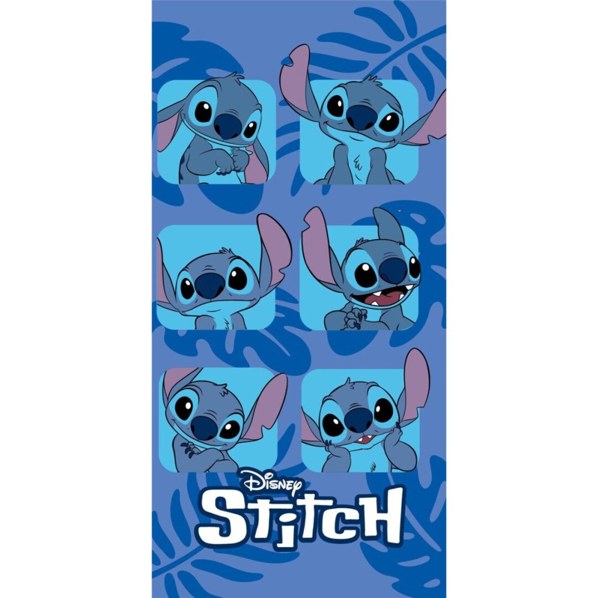 Disney Strandtuch Stitch Kinder Badetuch für Strand und Schwimmbad 70x140 cm