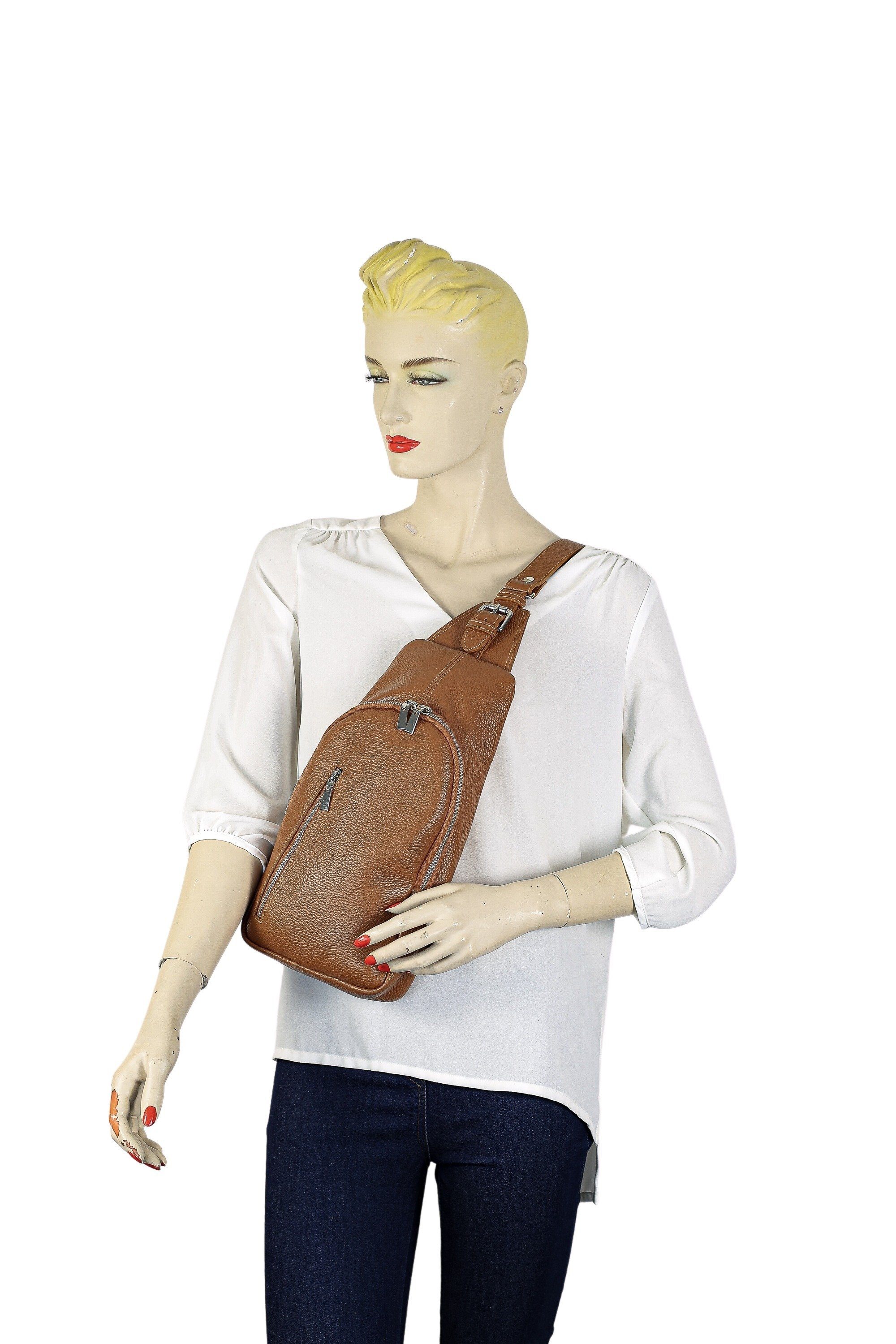 COLLEZIONE ALESSANDRO Umhängetasche Betty, echtes Leder, viele Fächer