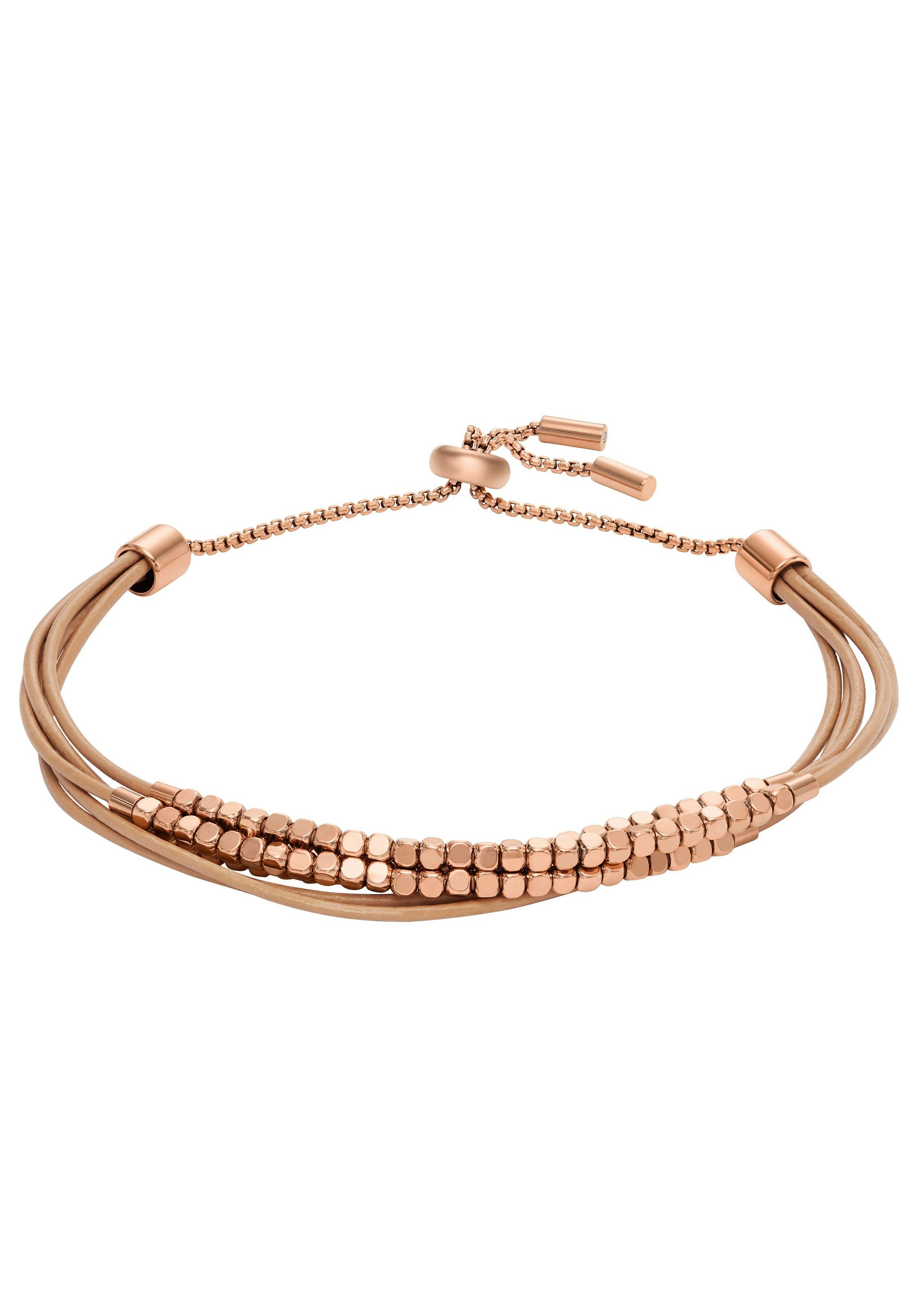 Fossil Armband Schmuck Geschenk Edelstahl Leder Armschmuck JEWELRY