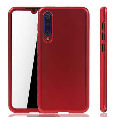 König Design Handyhülle Xiaomi Mi 9 SE, Xiaomi Mi 9 SE Handyhülle 360 Grad Schutz Full Cover Rot