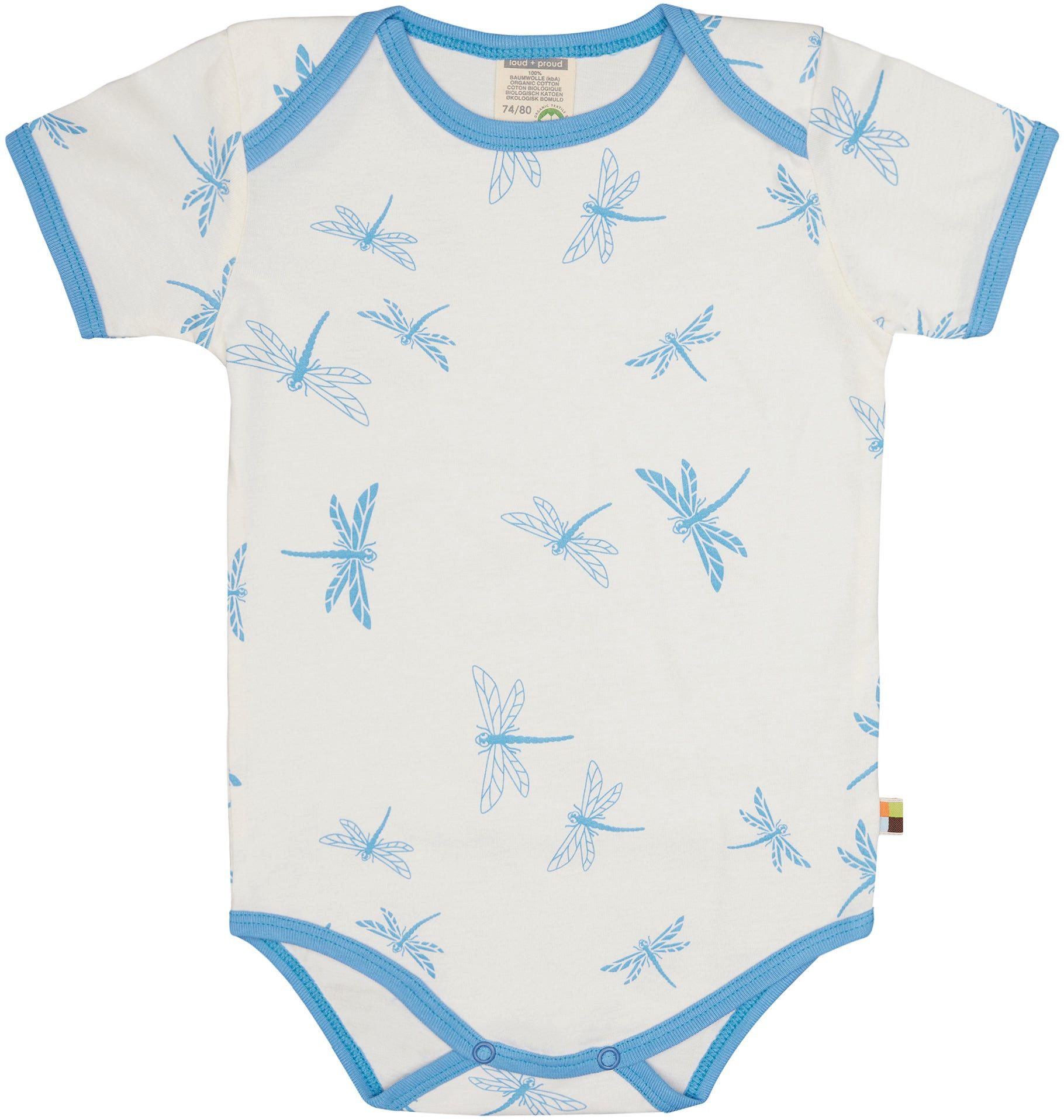 loud + proud Kurzarmbody aus Biobaumwolle, GOTS