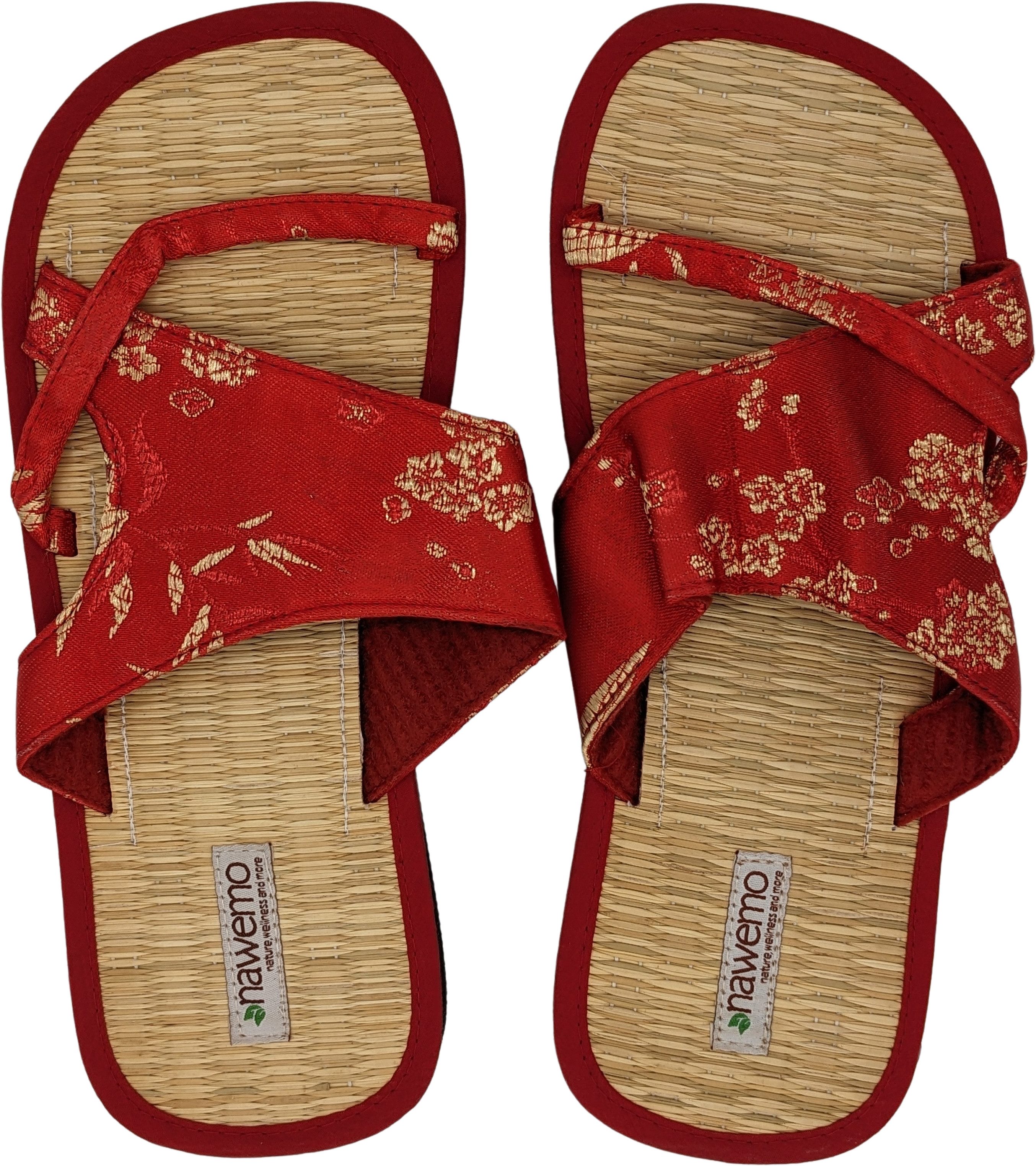 Nawemo Zimtlatschen Wide Strap Rot von Nawemo Slipper