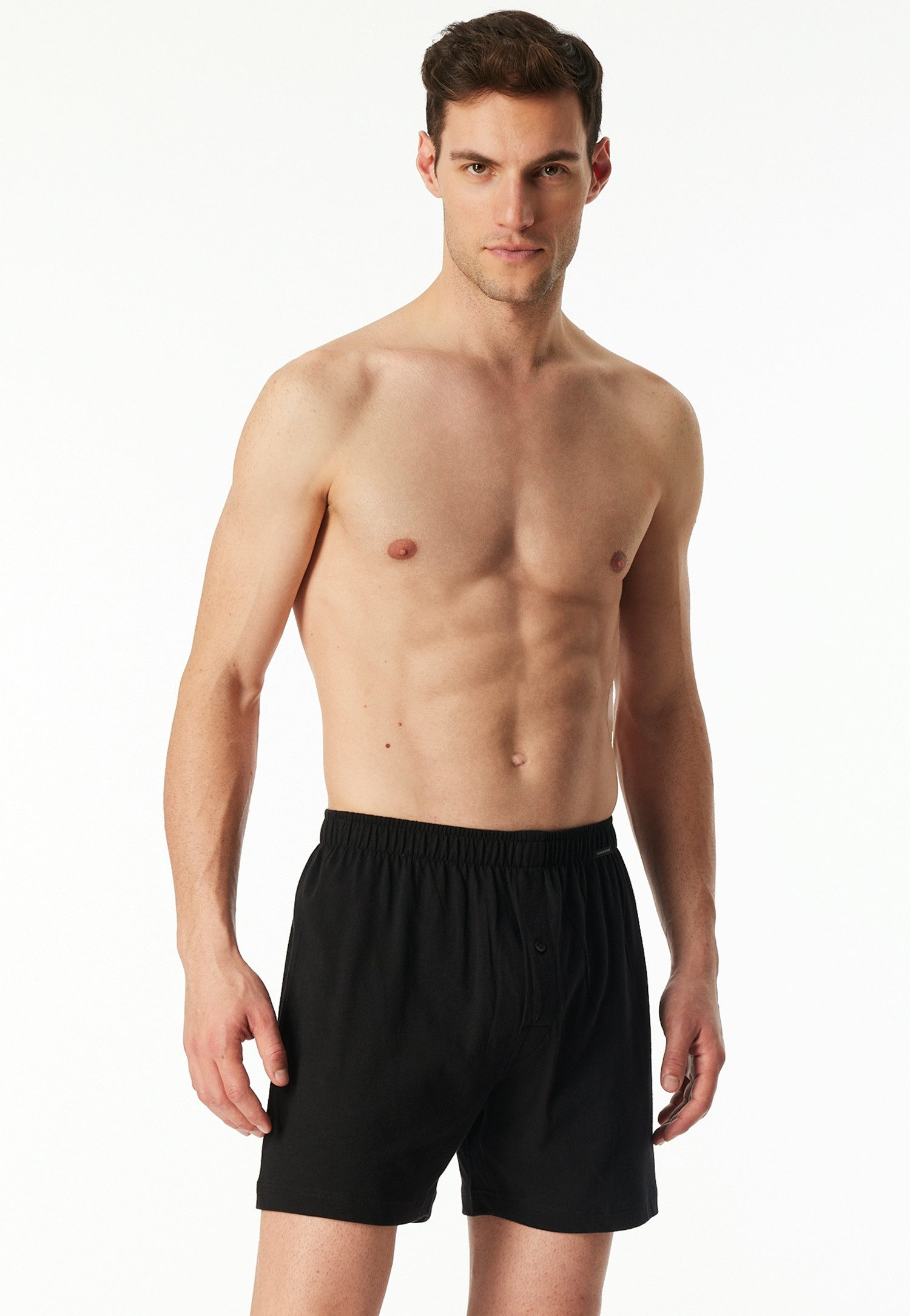 Schiesser Boxershorts Boxershorts Multipacks (2er Pack) lockere Passform, mit Eingriff, Gummizug