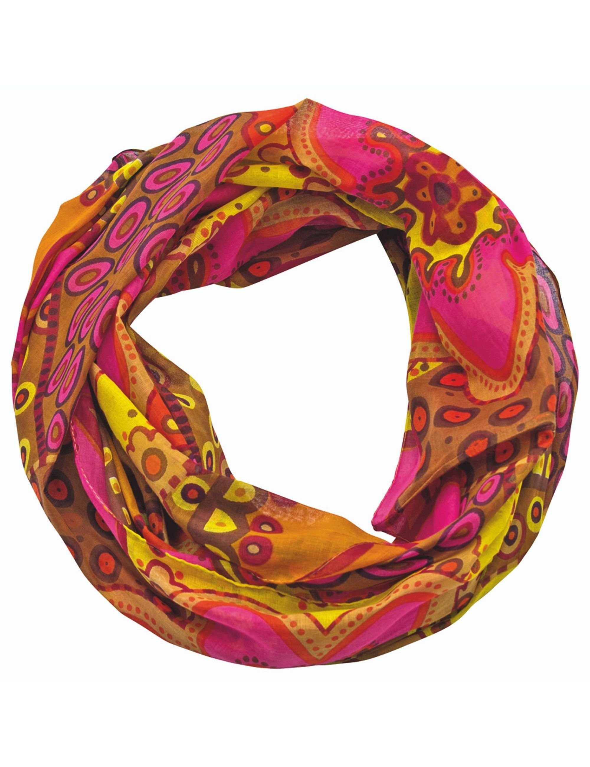 Modeschal Damen Loop Schal 100% Baumwolle Schlauchschal Loopschal