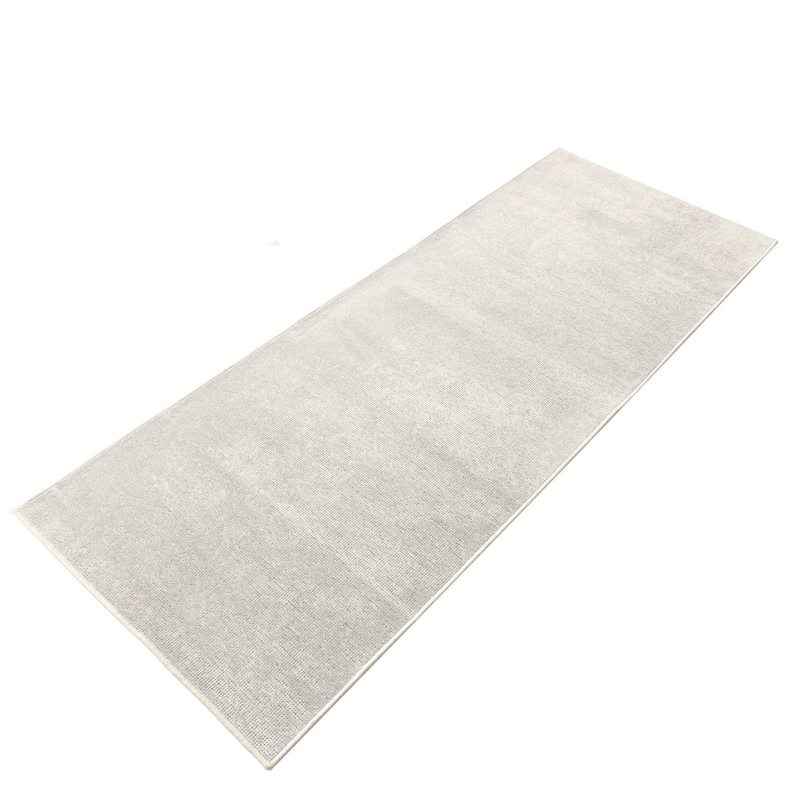 Kubus Wollteppich Läufer auf Maß Jacque, Angenehm weicher Baumwoll-Flor, Er günstig online kaufen