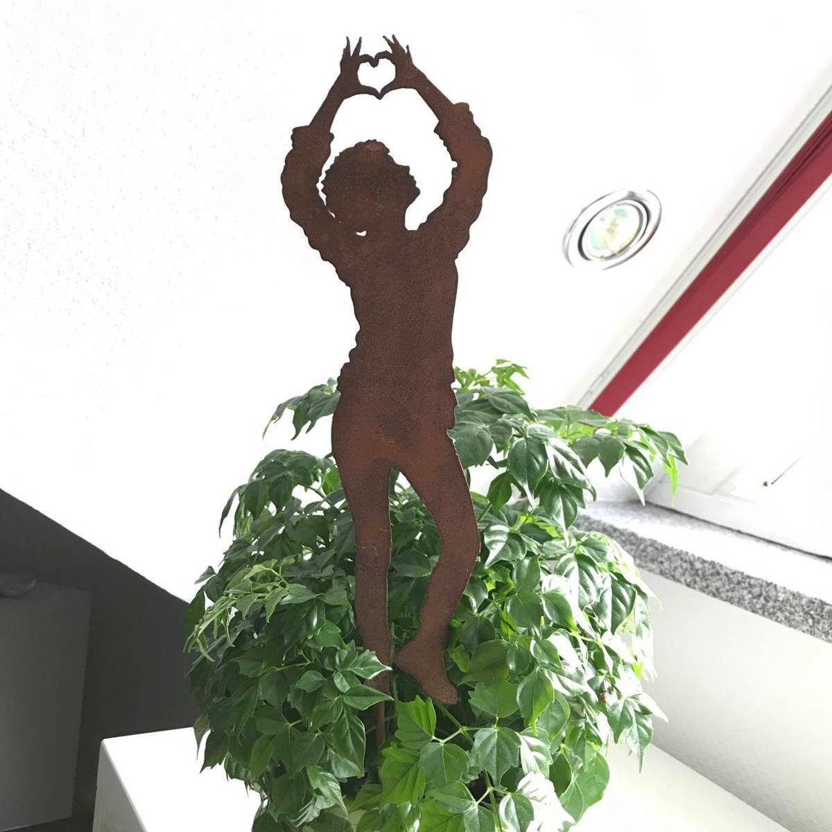 Dani 440s 440s (Stück) Rost mit Figur Herz, Gartenfigur