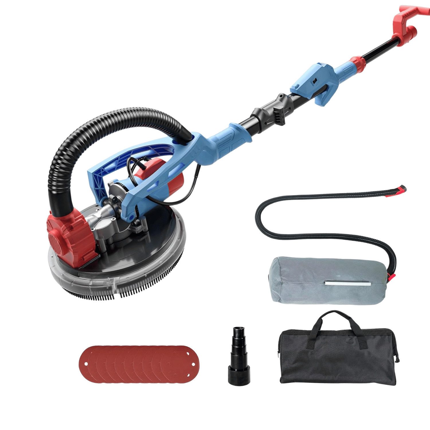 Fanzwork Trockenbauschleifer Ø 225 mm, bis 120° Neigbarer Schleifkopf,1,9m günstig online kaufen