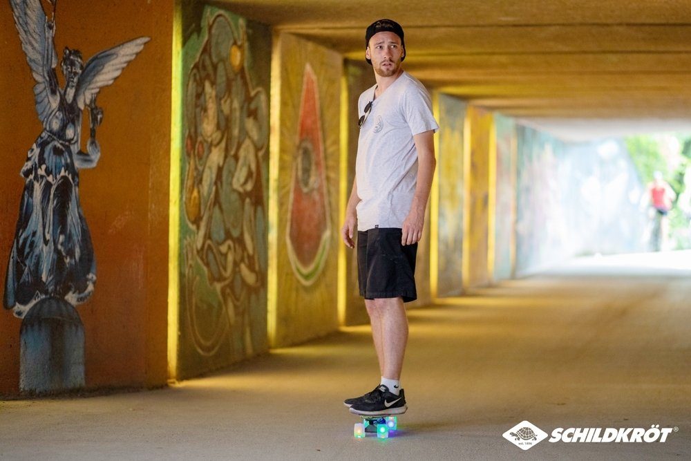 FREE Pa Skateboard SPIRIT Schildkröt Retro Funsports Skateboard 22´