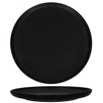 MamboCat Speiseteller 4er Set Speiseteller Nero schwarz groß Ø 28,5cm Grill-Platte XL