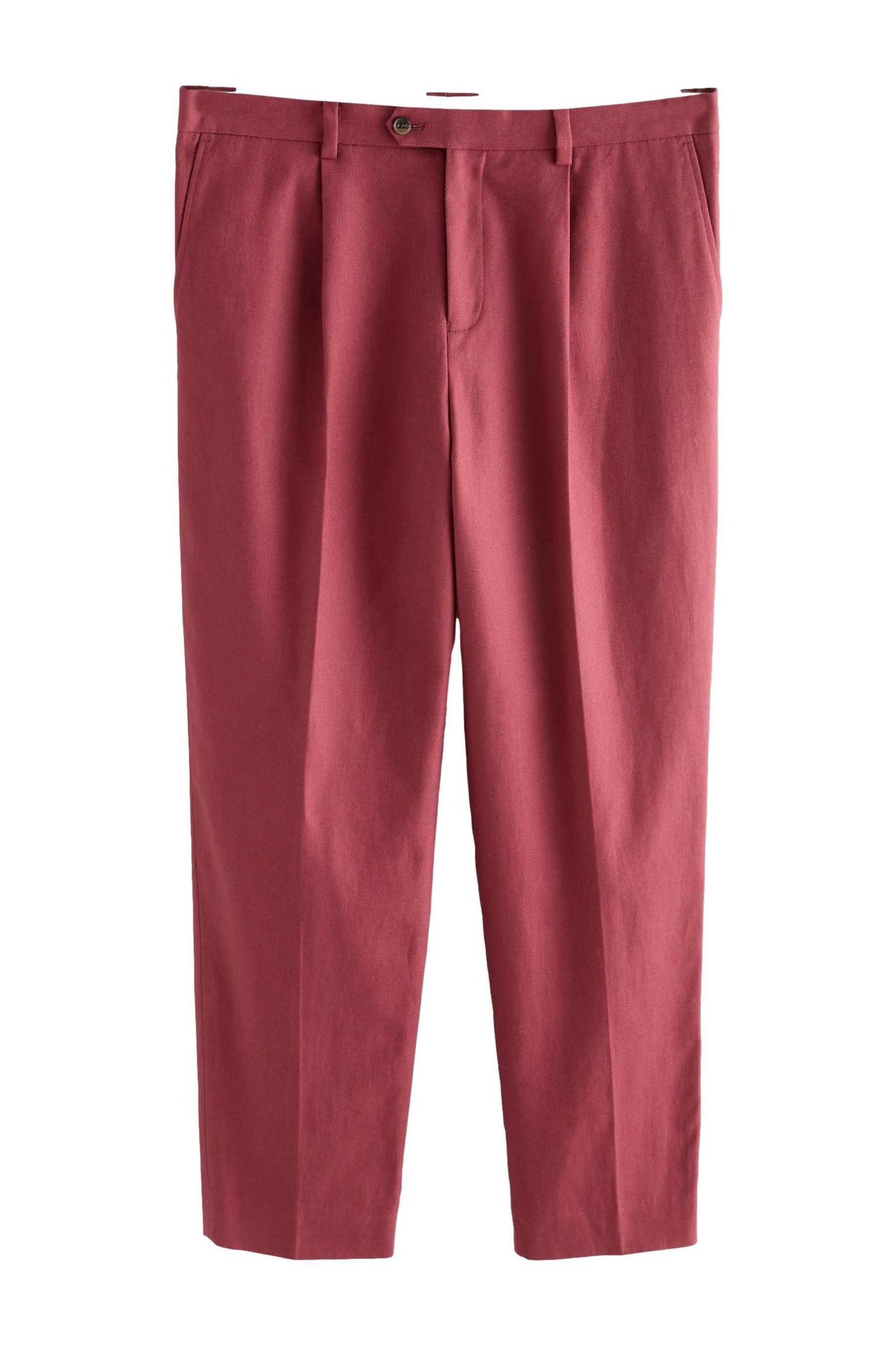 Next Anzughose Relaxed Fit Anzughose aus Leinengemisch (1-tlg)