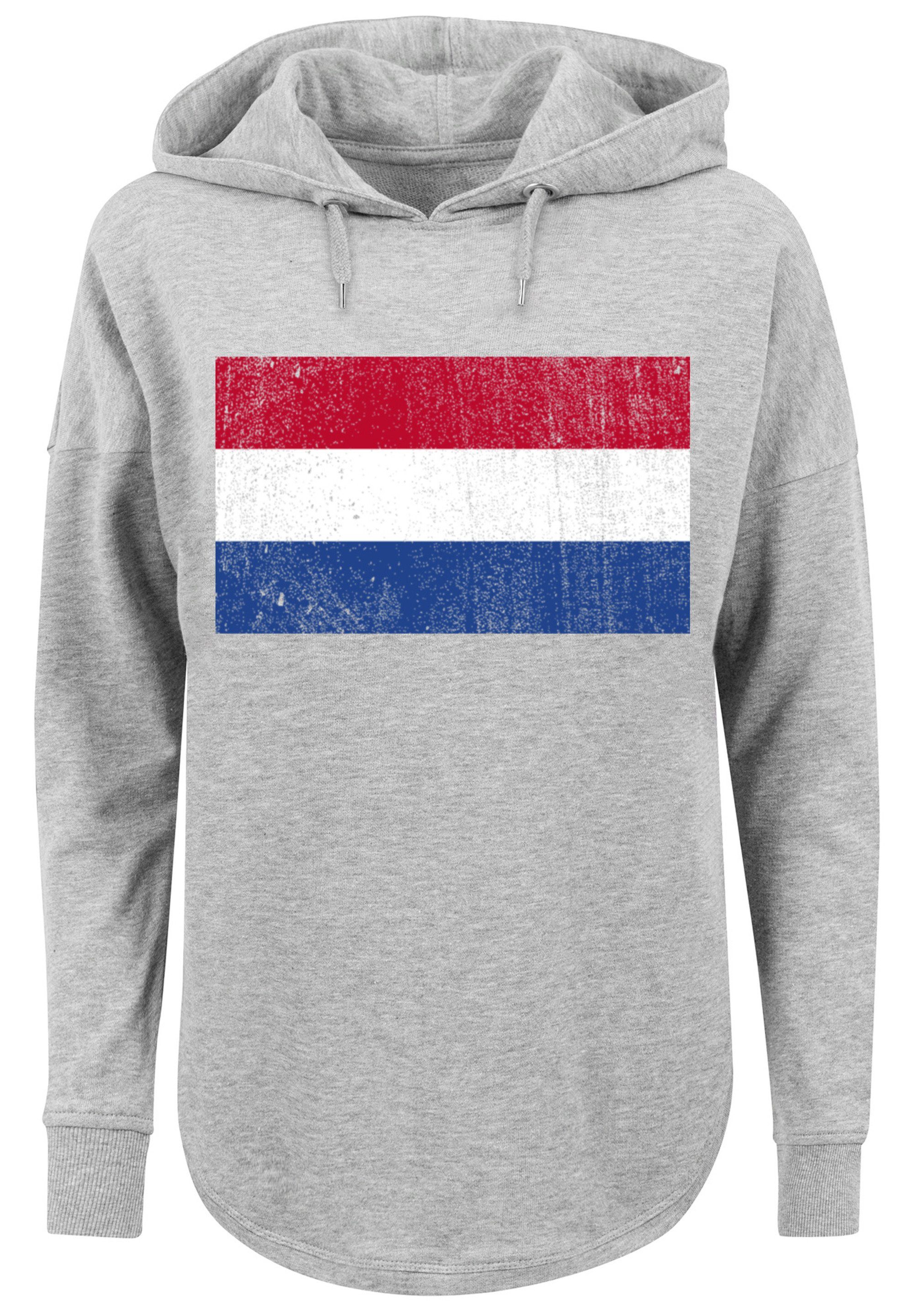 Kapuzenpullover Niederlande F4NT4STIC Flagge Print distressed