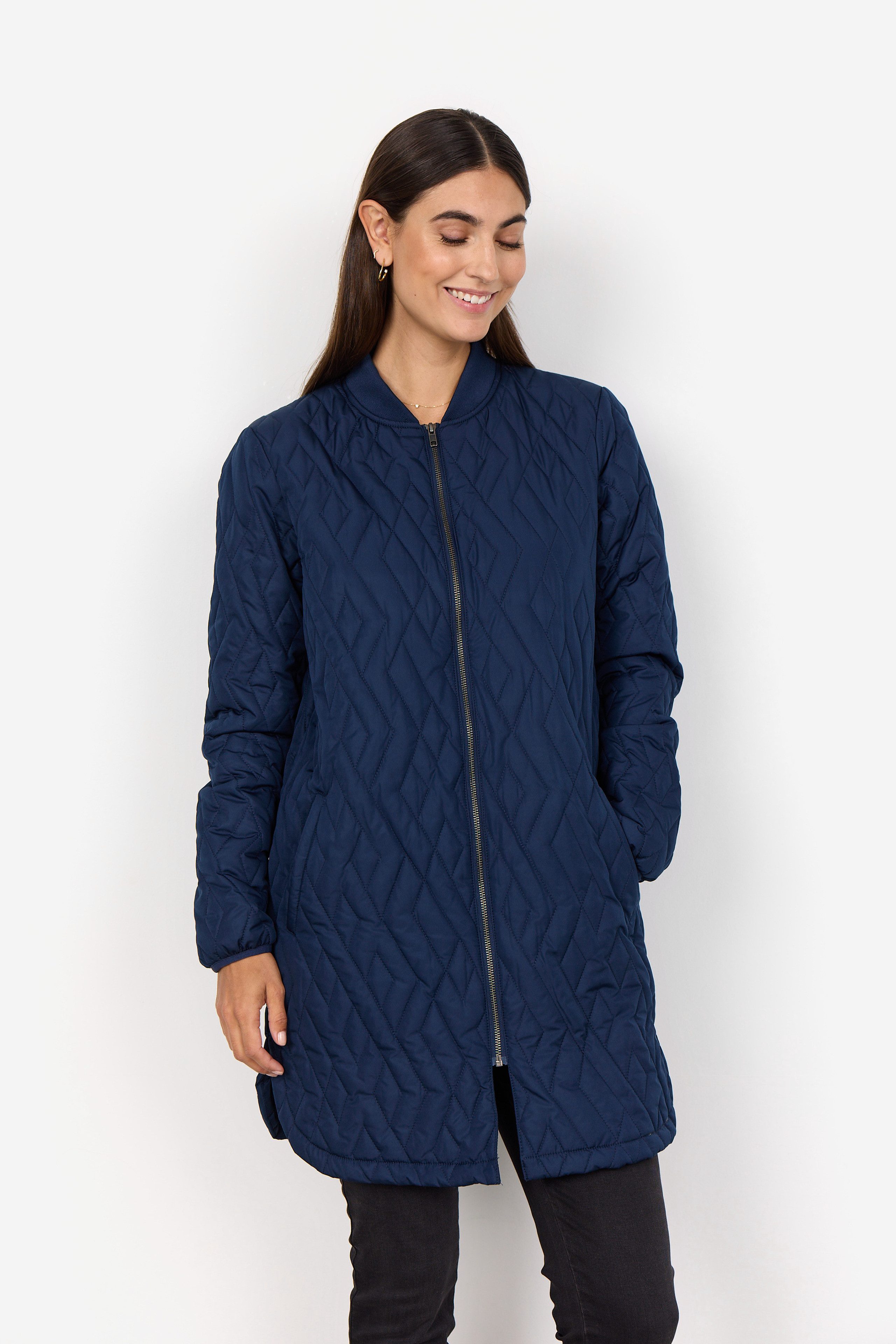 Outdoorjacke Soyaconcept Steppjacke SC-Fenya in Blue Iris