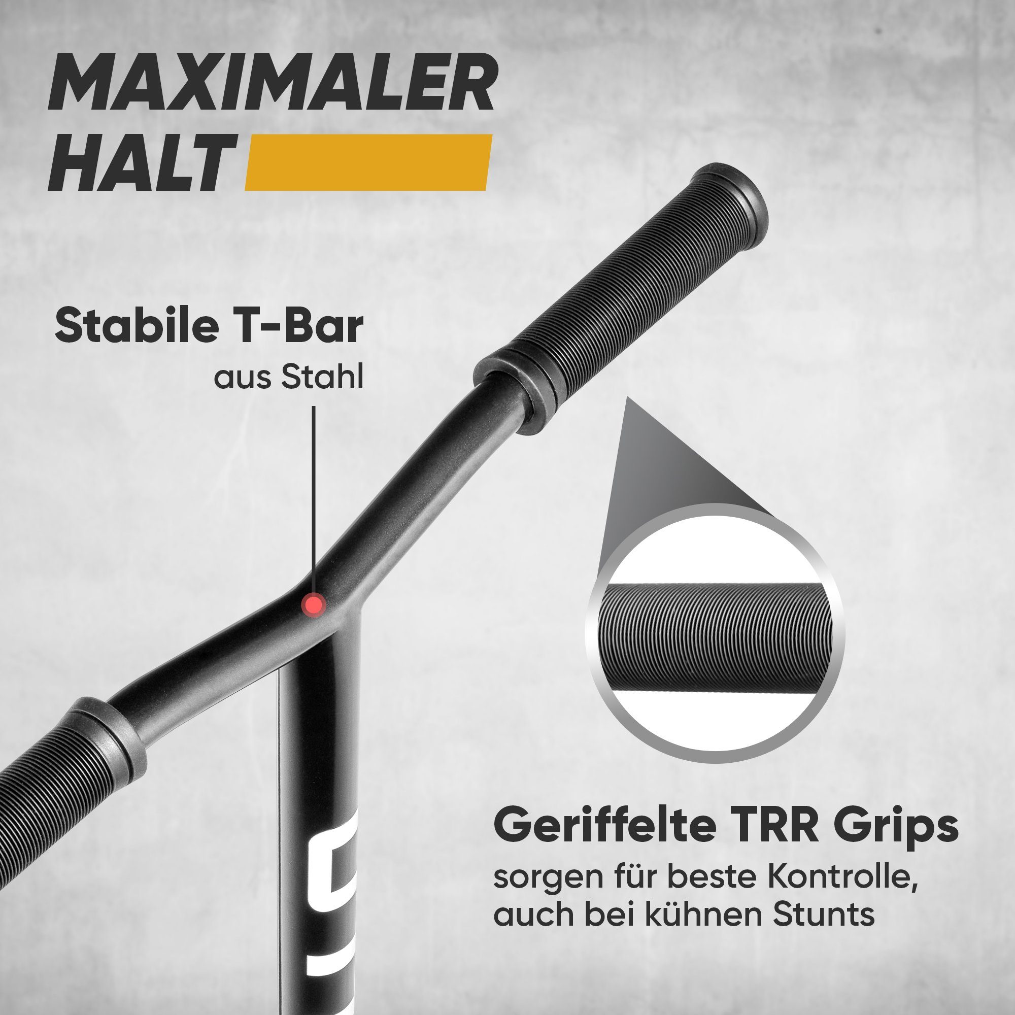 Apollo Stuntscooter Star Pro - Trick Scooter für Kinder und Teenies, Profi Stuntscooter mit ABEC9 Kugellagern und 100mm Alu Core Wheels