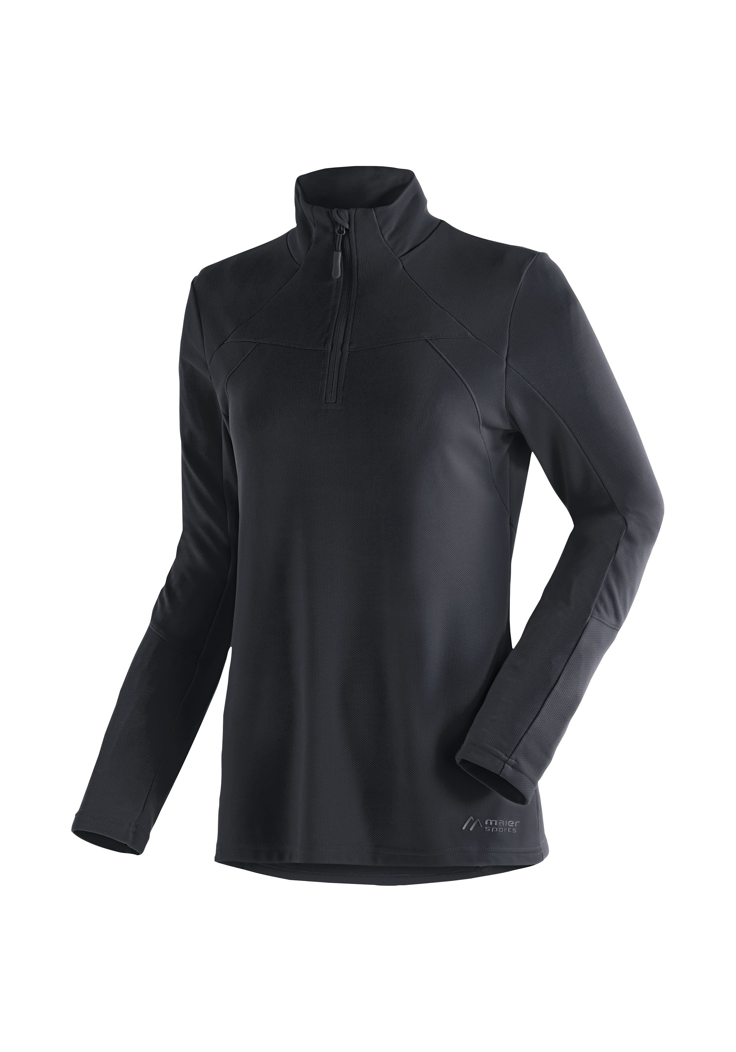 Maier Sports Funktionsshirt Bianka funktionaler Damen Midlayer für Outdoor Touren und Ausflüge