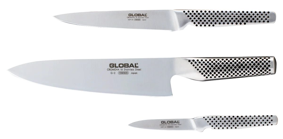 GLOBAL Ножи-Set Global G-21524 Ножиset 3 teilig, G-2, GF-15 und GSF-24, G-21524