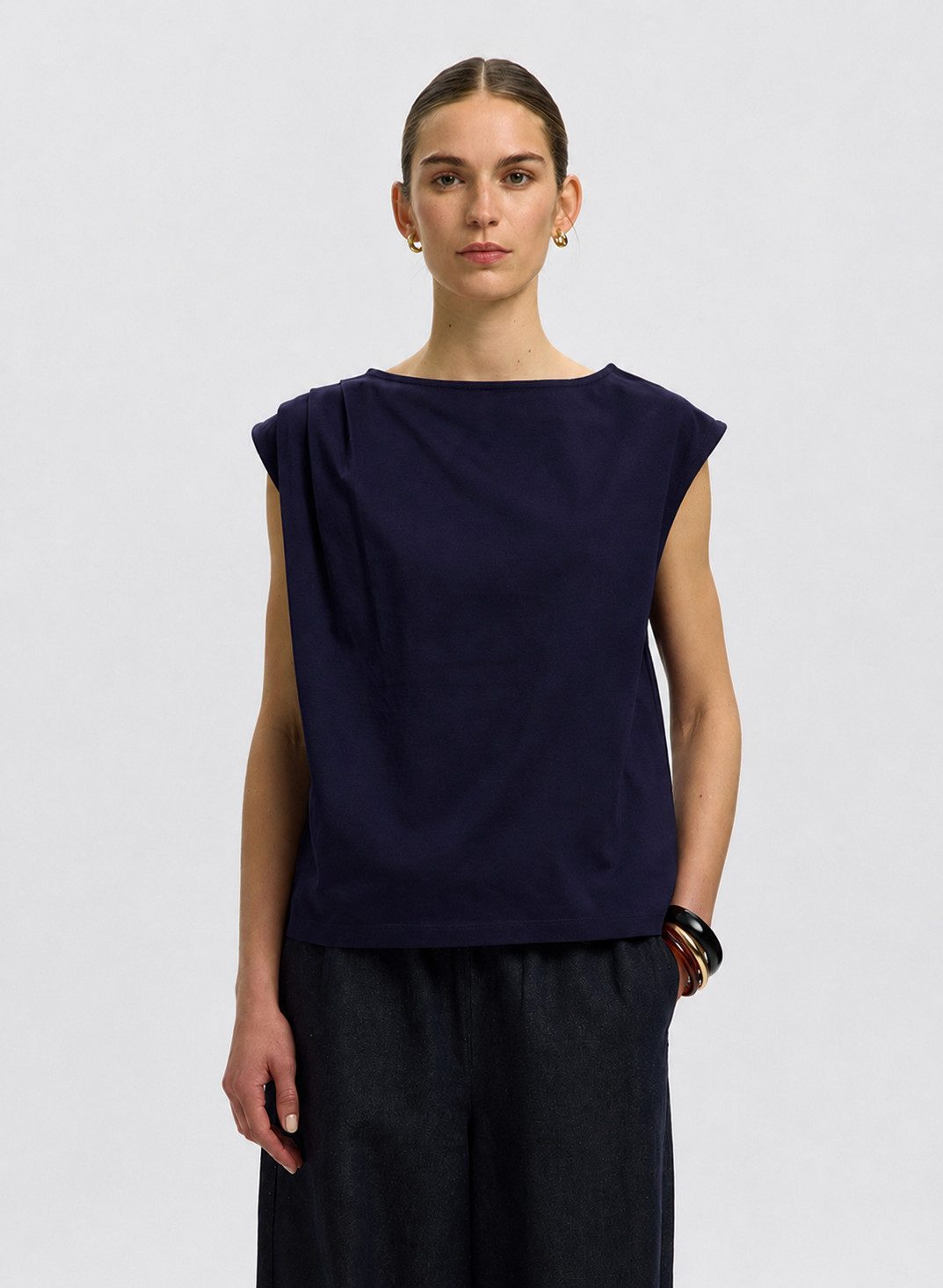 Selected Kurzarmshirt SLFCALLI SL TOP