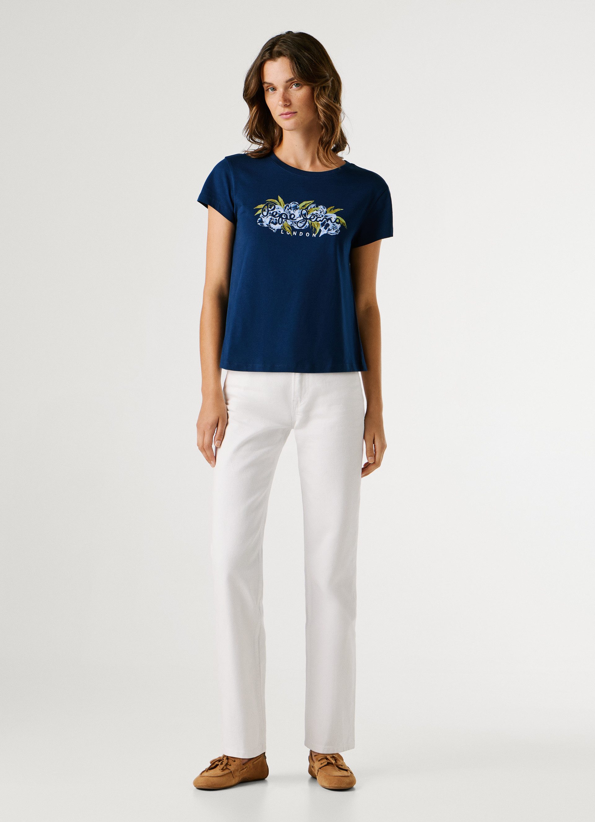Pepe Jeans T-Shirt MAHINA mit floralem Print