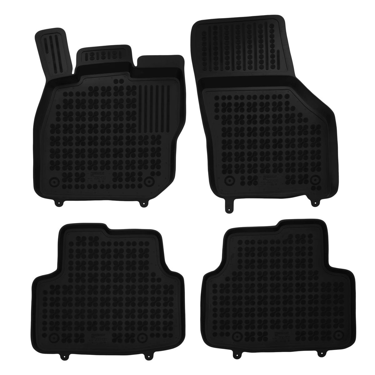 AZUGA Auto-Fußmatten Hohe Gummi-Fußmatten passend für VW Golf 8 Variant eTSi ab 2020 (Mildh, für VW Golf VIII 5-türer Variant