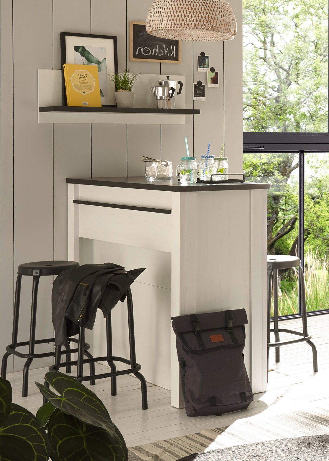Furn.Design Barschrank Stove (Theke in weiß günstig online kaufen