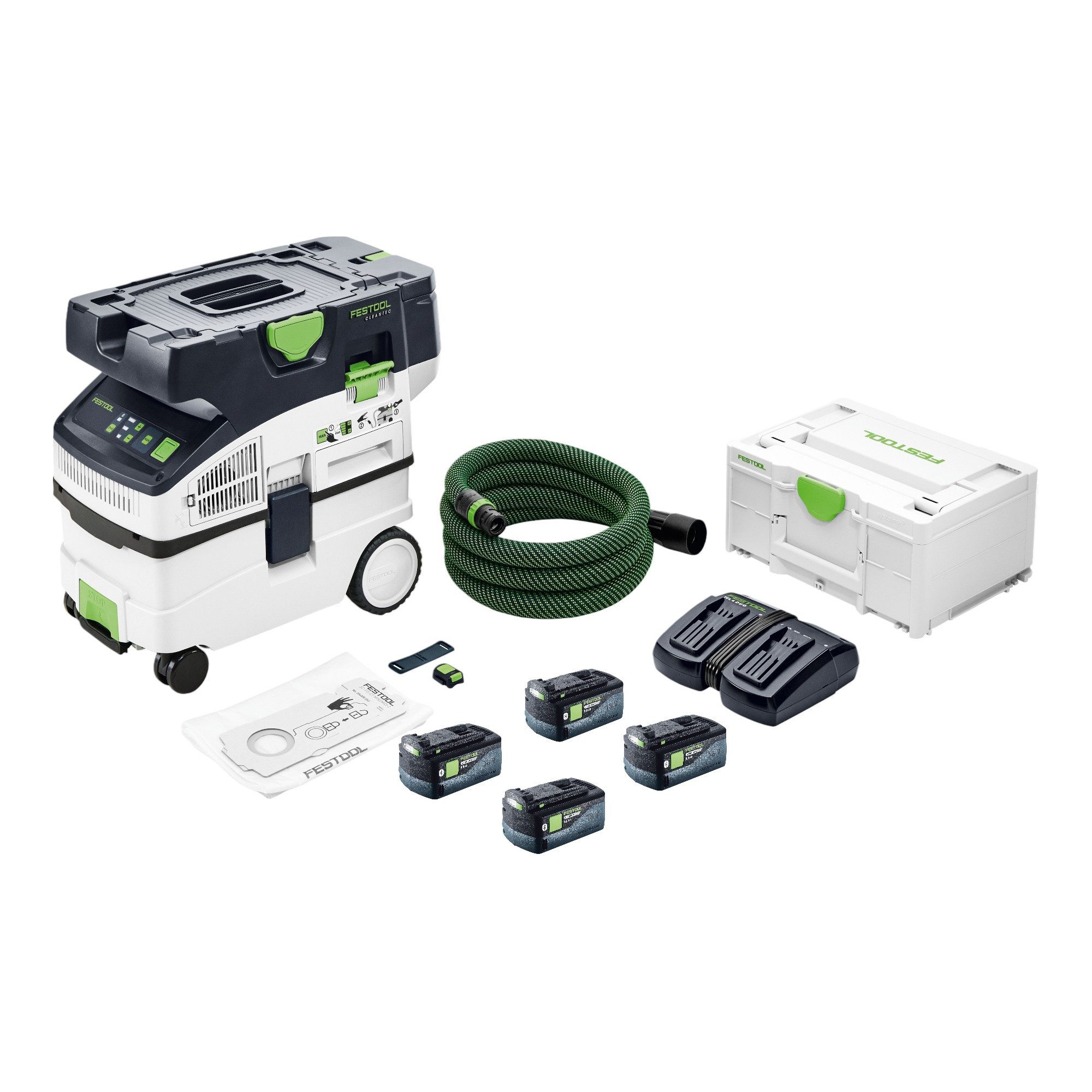 FESTOOL Akku-Handstaubsauger CTLC MIDI I-Basic Akku Absaugmobil 36 V (2x 18 V) Staubklasse L