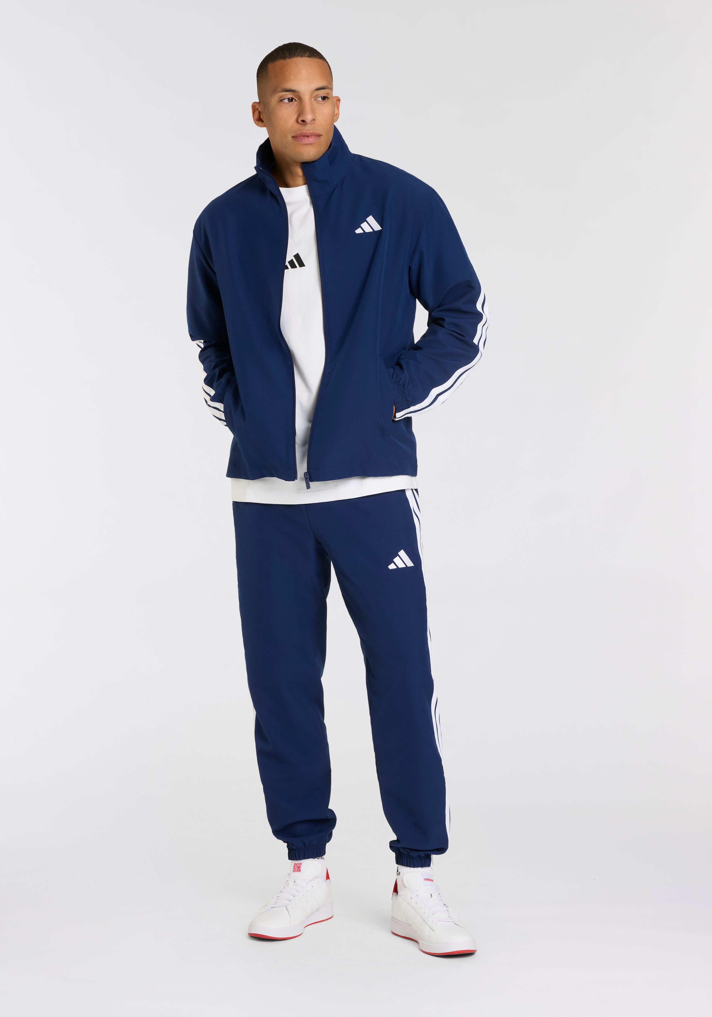 adidas Sportswear Trainingsanzug M 3S WV TT TS (2-tlg), zweiteiliges Set, a günstig online kaufen