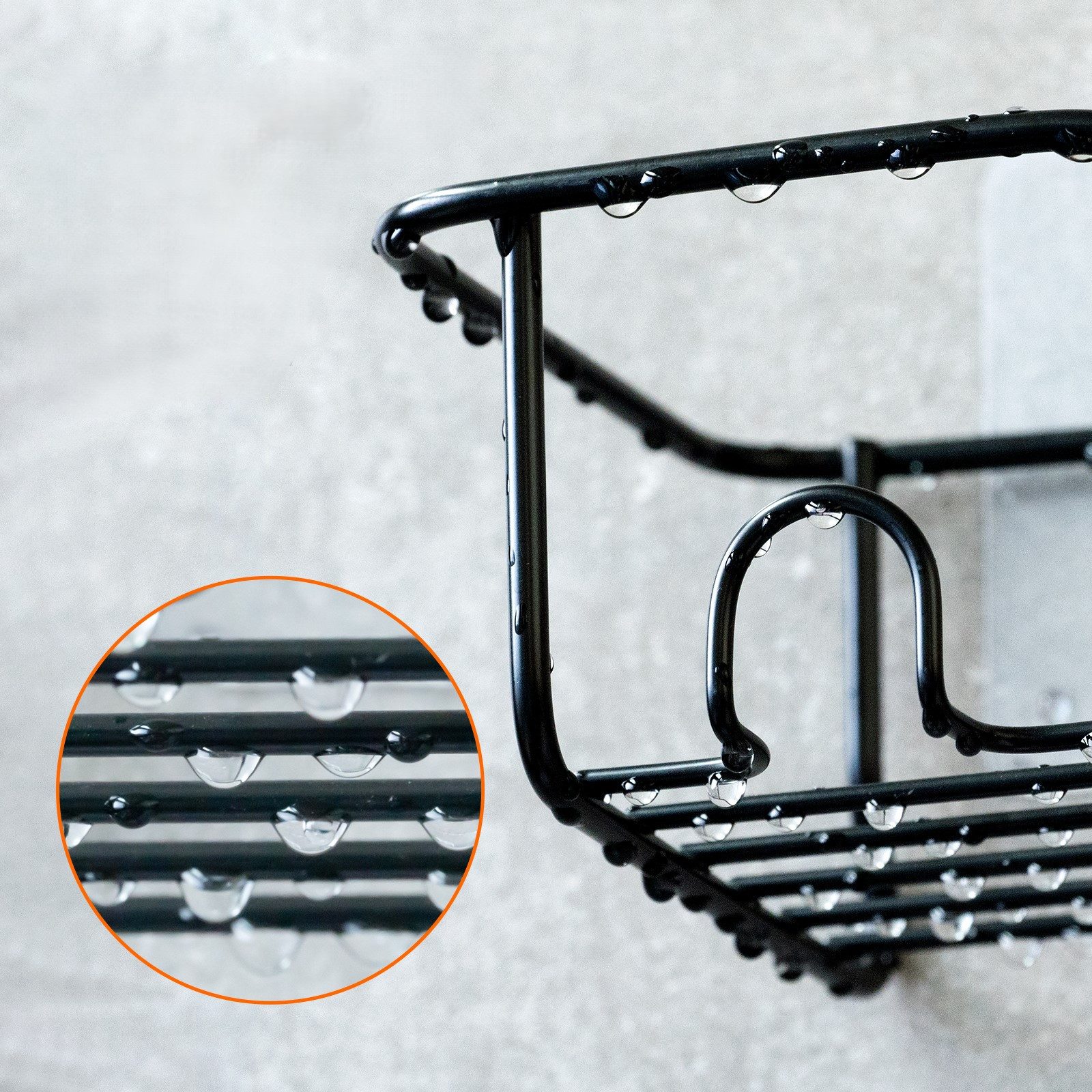 Lifewit Badaccessoire-Set 2er-Pack Duschregal, Dusch Organizer, spurlose Duschregale