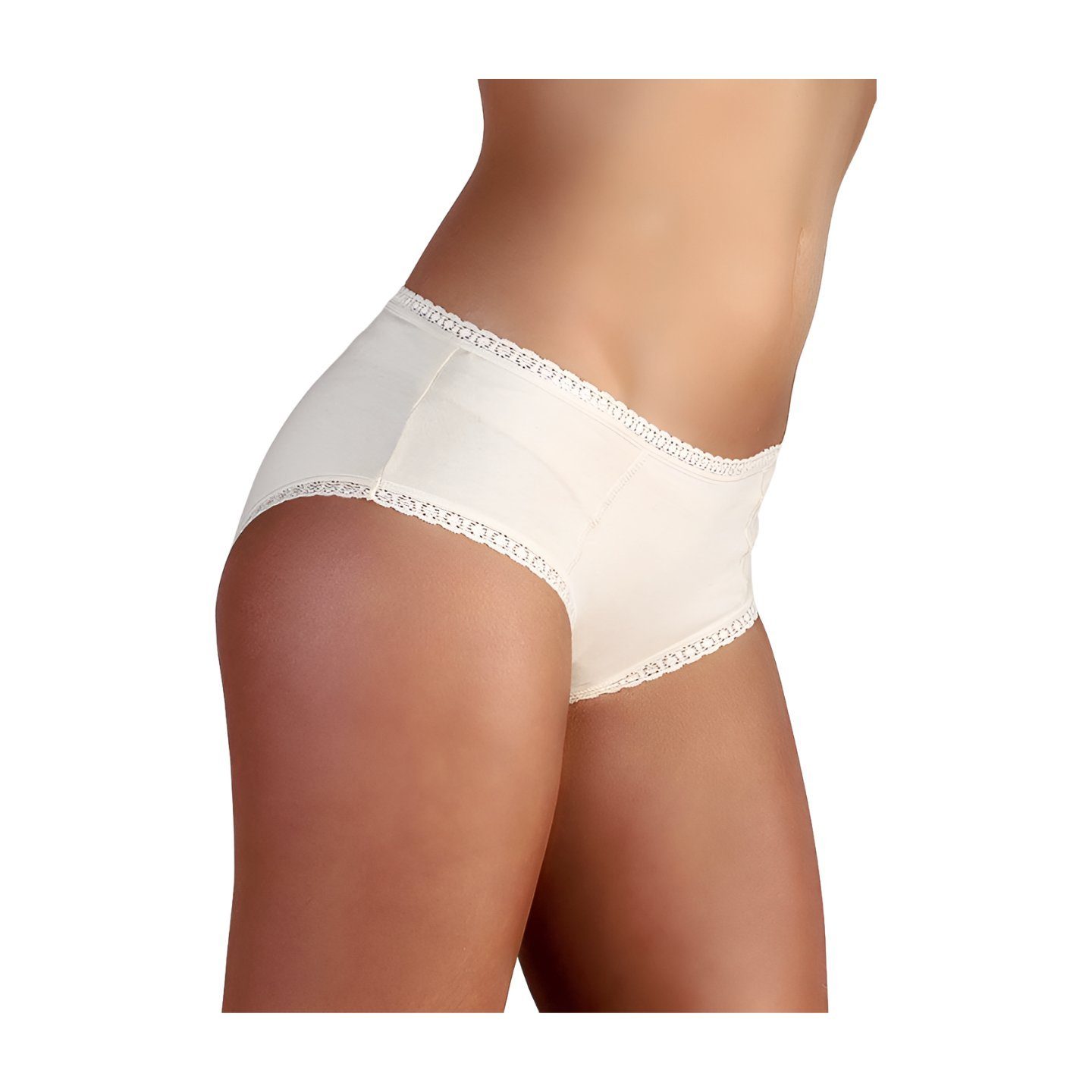 High-Waist-Hipster Hipster mit Spitze
