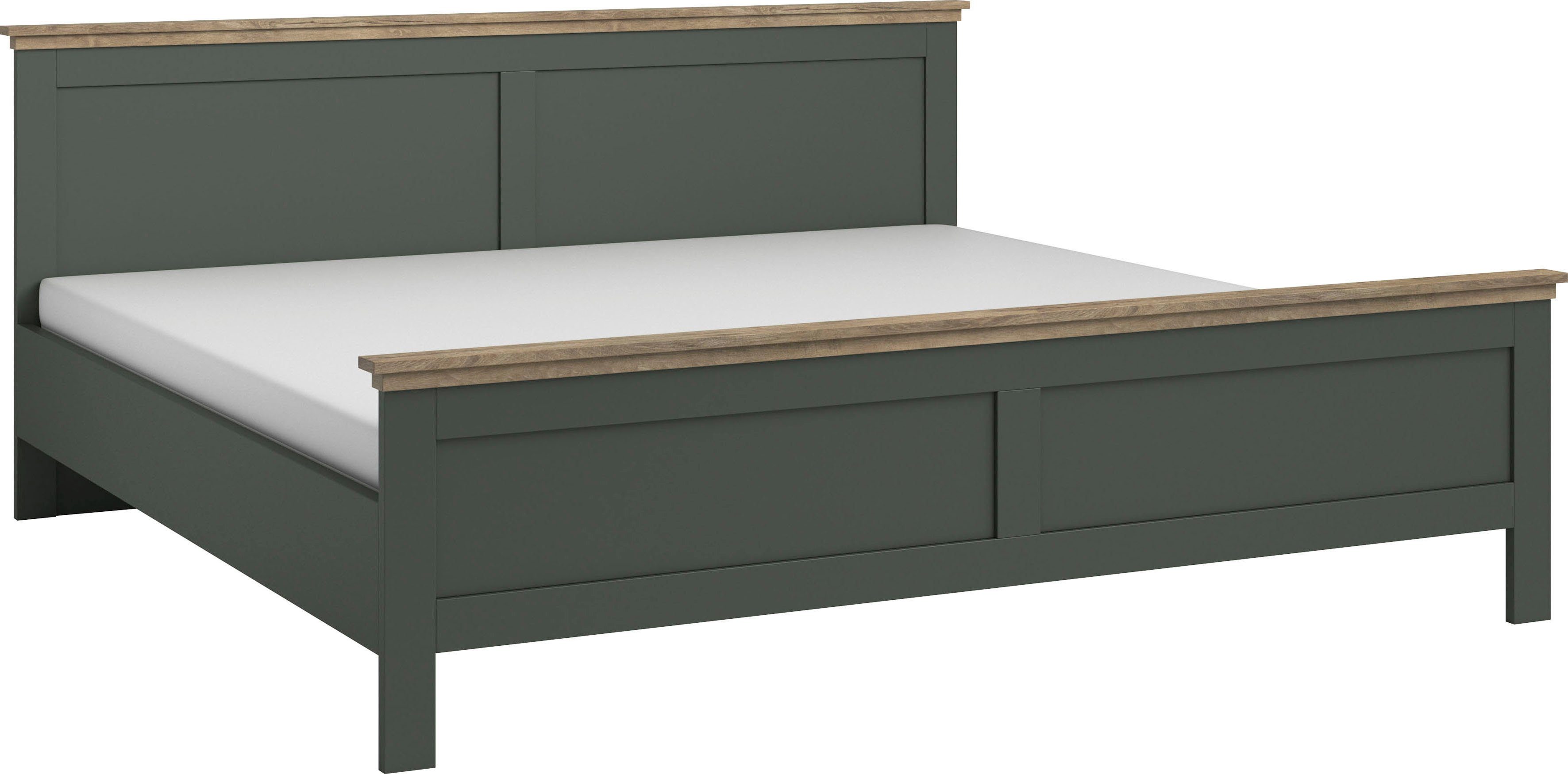 Home affaire Bettgestell Evora, Landhausstil, Doppelbett, in 3 Größen erhältlich, aus FSC®-zertifiziertem Holzwerkstoff