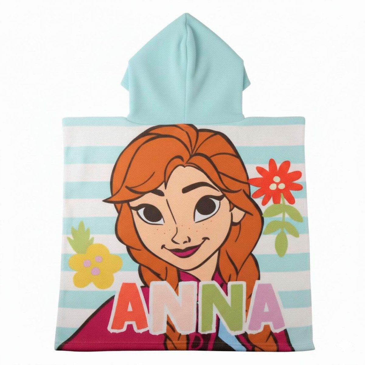 Disney Frozen Badeponcho Strandponcho Kinder 55 × 77 cm 250 gsm schnell trocknend, Polyester