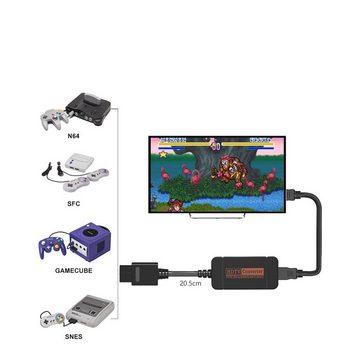 Tadow HDMI Konverter,HDMI-Konvertierungskabel für NGC N64 SNES SFC Konverterkabel
