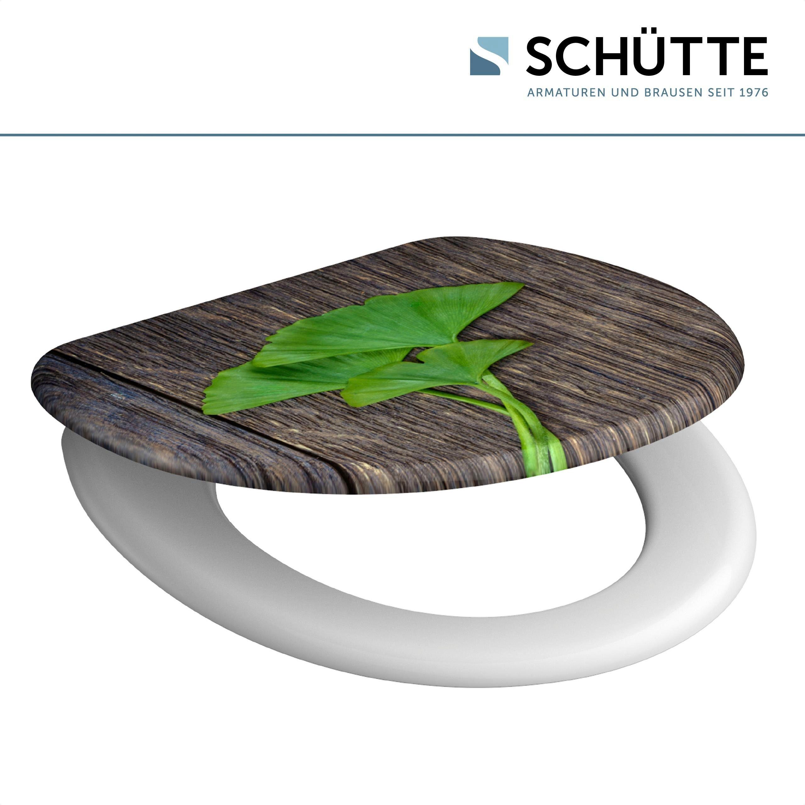 Schütte WC-Sitz Gingko & Wood, Duroplast,mit Absenkautomatik günstig online kaufen
