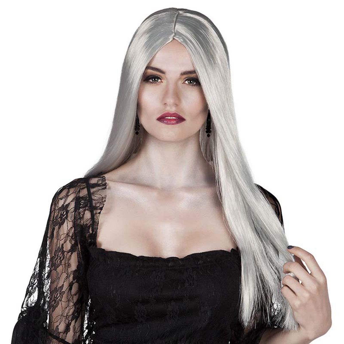 Kostüm-Perücke Perücke 'Hexe Aurora' für Damen, Grau